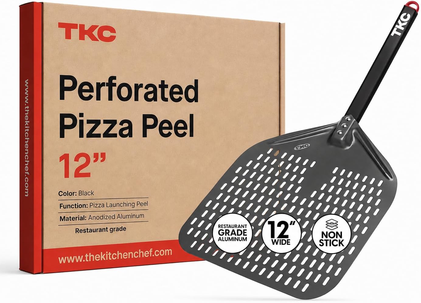Legendary Tkc Perforated Pizza Peel — WeirdThingsToBuy weird find