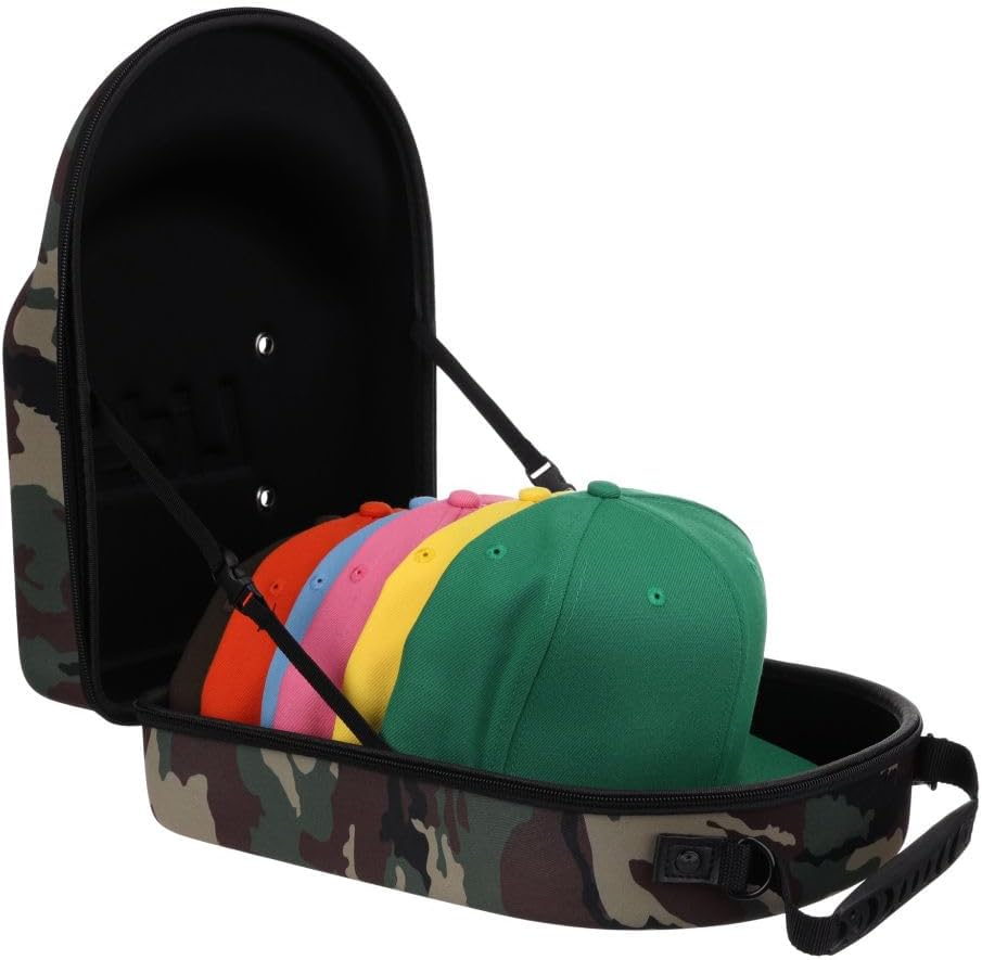 Legendary Travel Hat Case Camo Exterior — WeirdThingsToBuy weird find