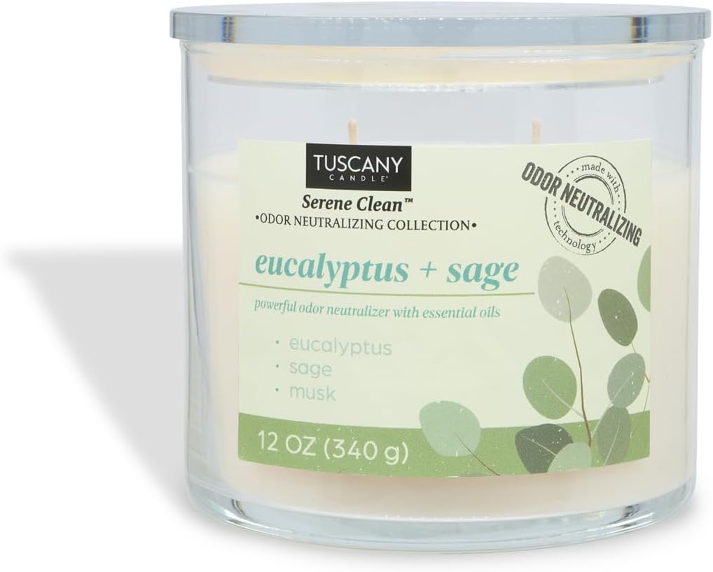 Legendary Tuscany Candle Eucalyptus Sage Scented — WeirdThingsToBuy weird find