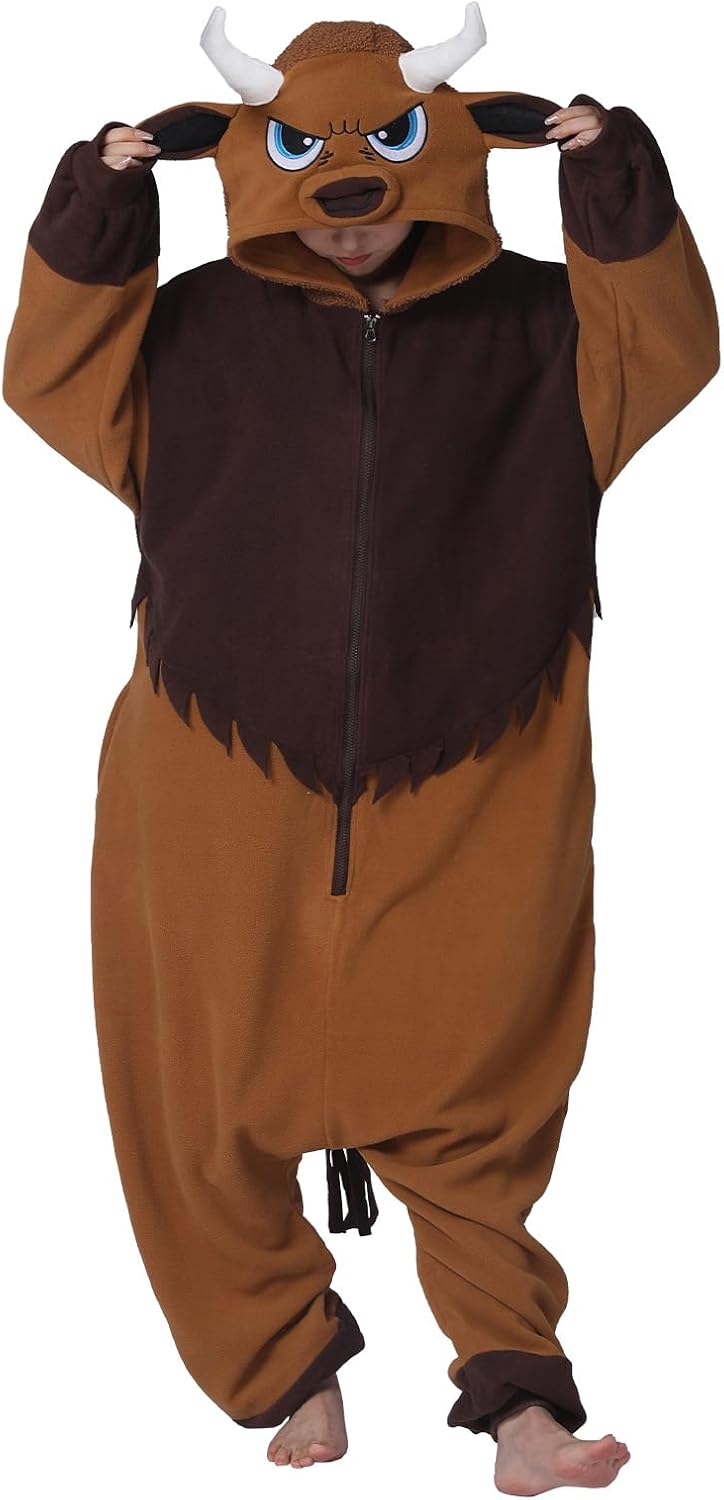 Legendary Unisex Adult Buffalo Cow Onesie — WeirdThingsToBuy weird find