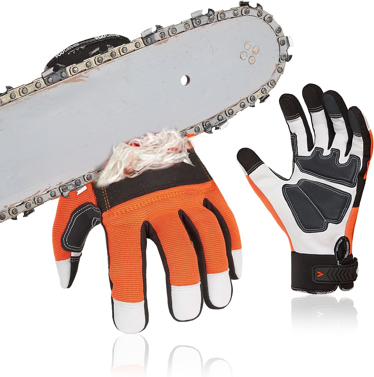 Legendary Vgo Leather Chainsaw Gloves Both — WeirdThingsToBuy weird find