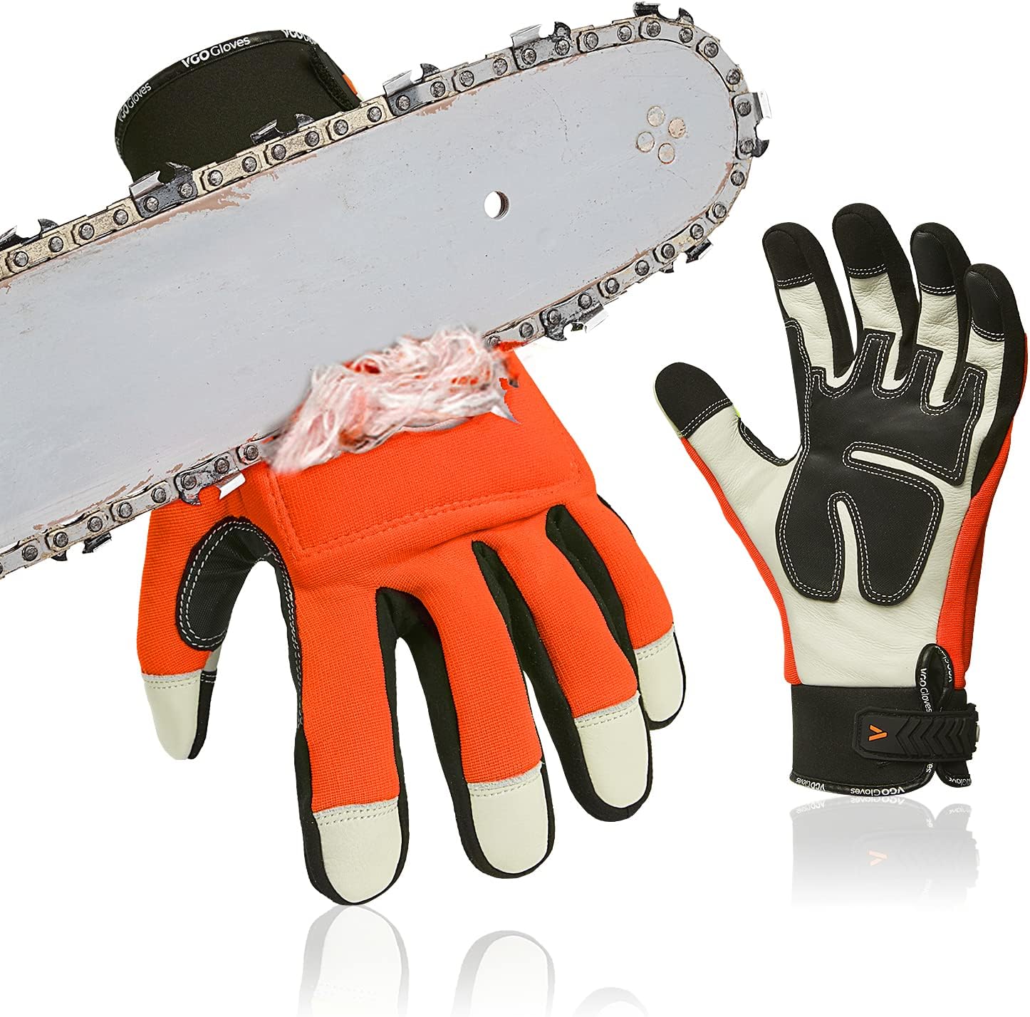 Legendary Vgo Leather Chainsaw Gloves Left — WeirdThingsToBuy weird find