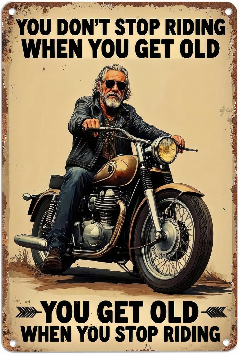 Legendary Vintage Motorcycle Metal Sign Funny — WeirdThingsToBuy weird find