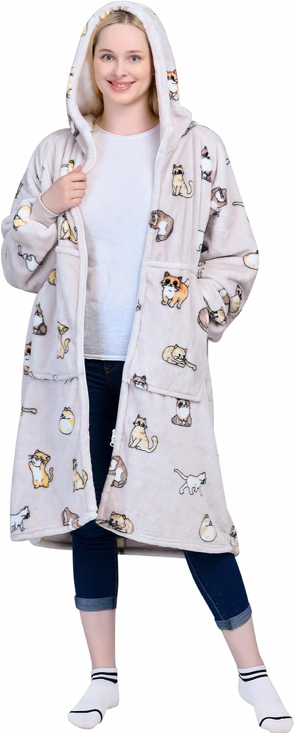 Legendary Waitu Wearable Blanket Hoodie Zipper — WeirdThingsToBuy weird find
