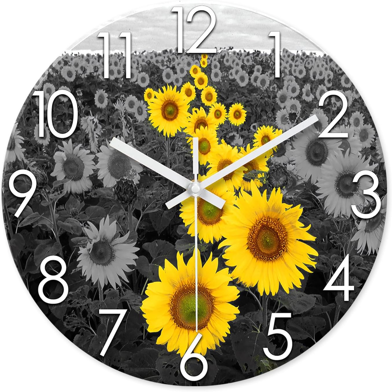 Legendary Xfm Sunflower Kitchen Wall Clock — WeirdThingsToBuy weird find