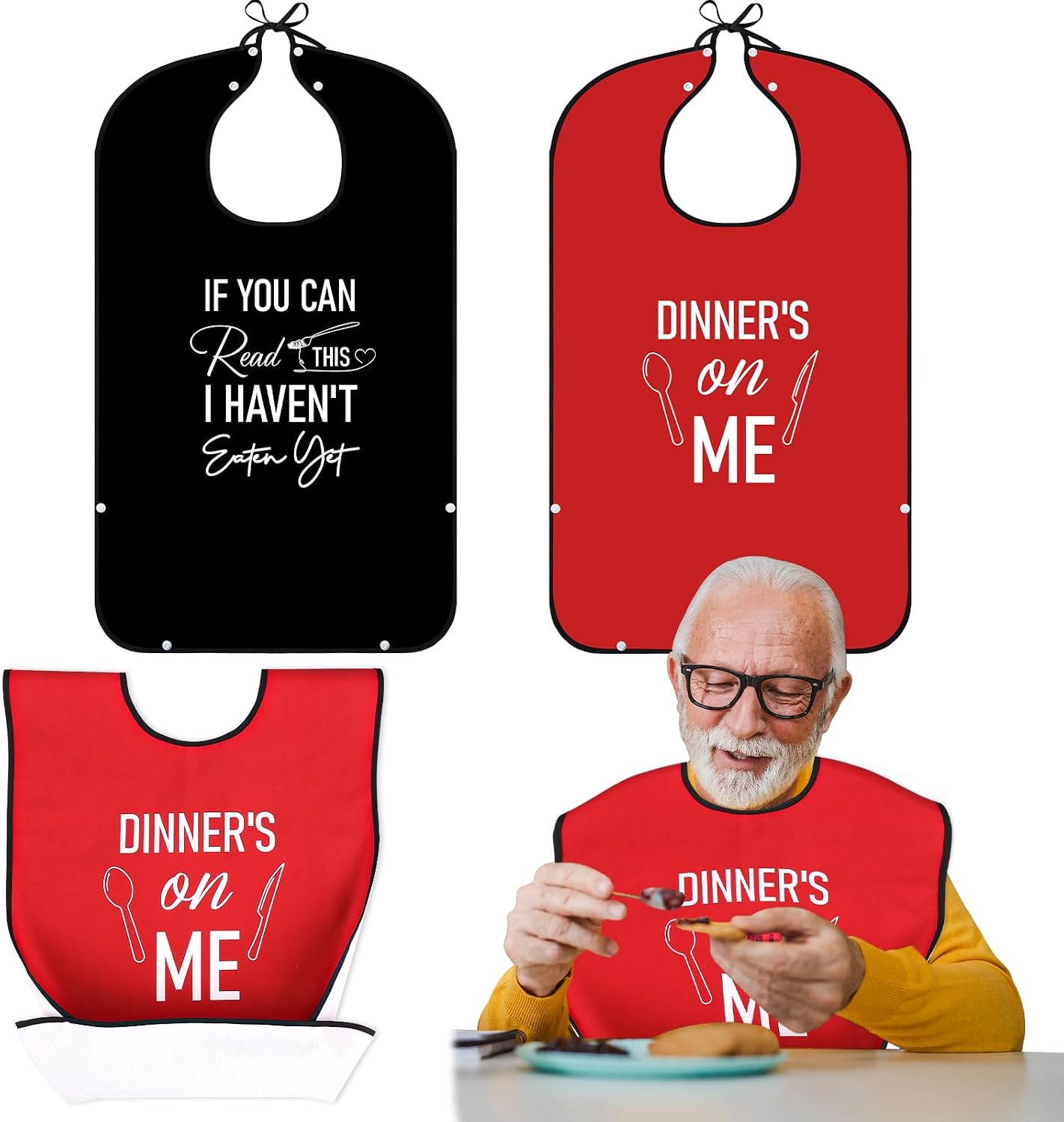Legendary Xkdous 2 Pack Adult Bibs — WeirdThingsToBuy weird find