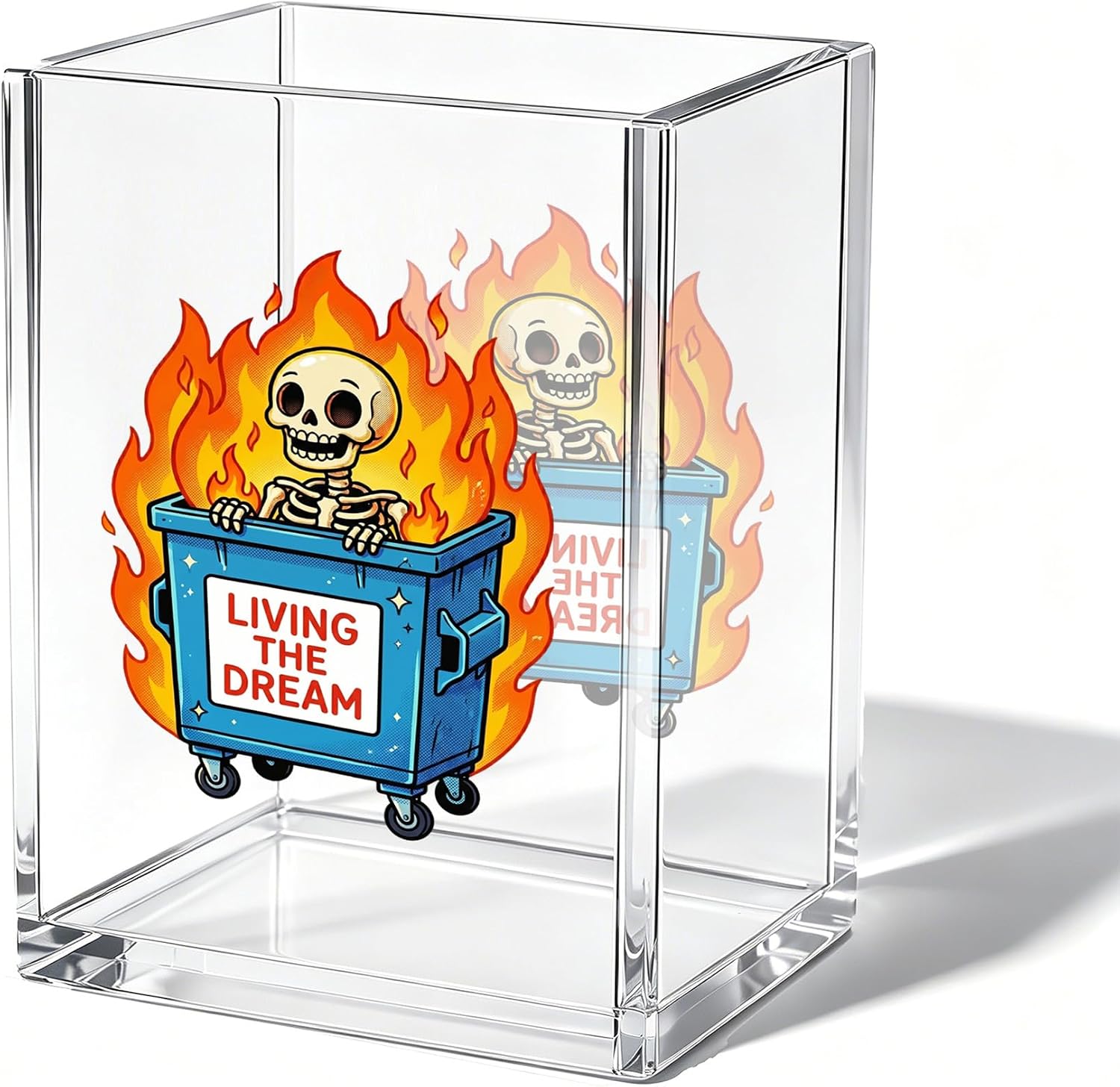 Legendary Yebfc Funny Dumpster Fire Skull — WeirdThingsToBuy weird find