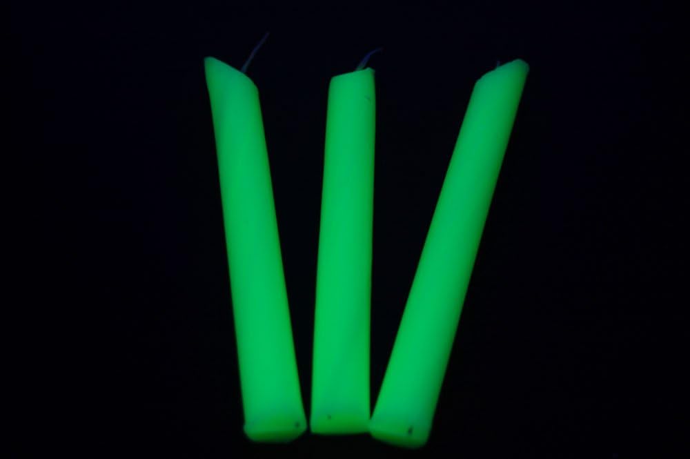 Legendary Yellow Blacklight Reactive Drip Candles — WeirdThingsToBuy weird find