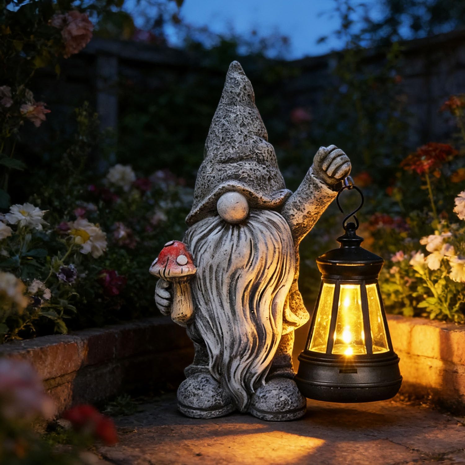 Legendary Yewanye Garden Outdoor Statue Solar — WeirdThingsToBuy weird find