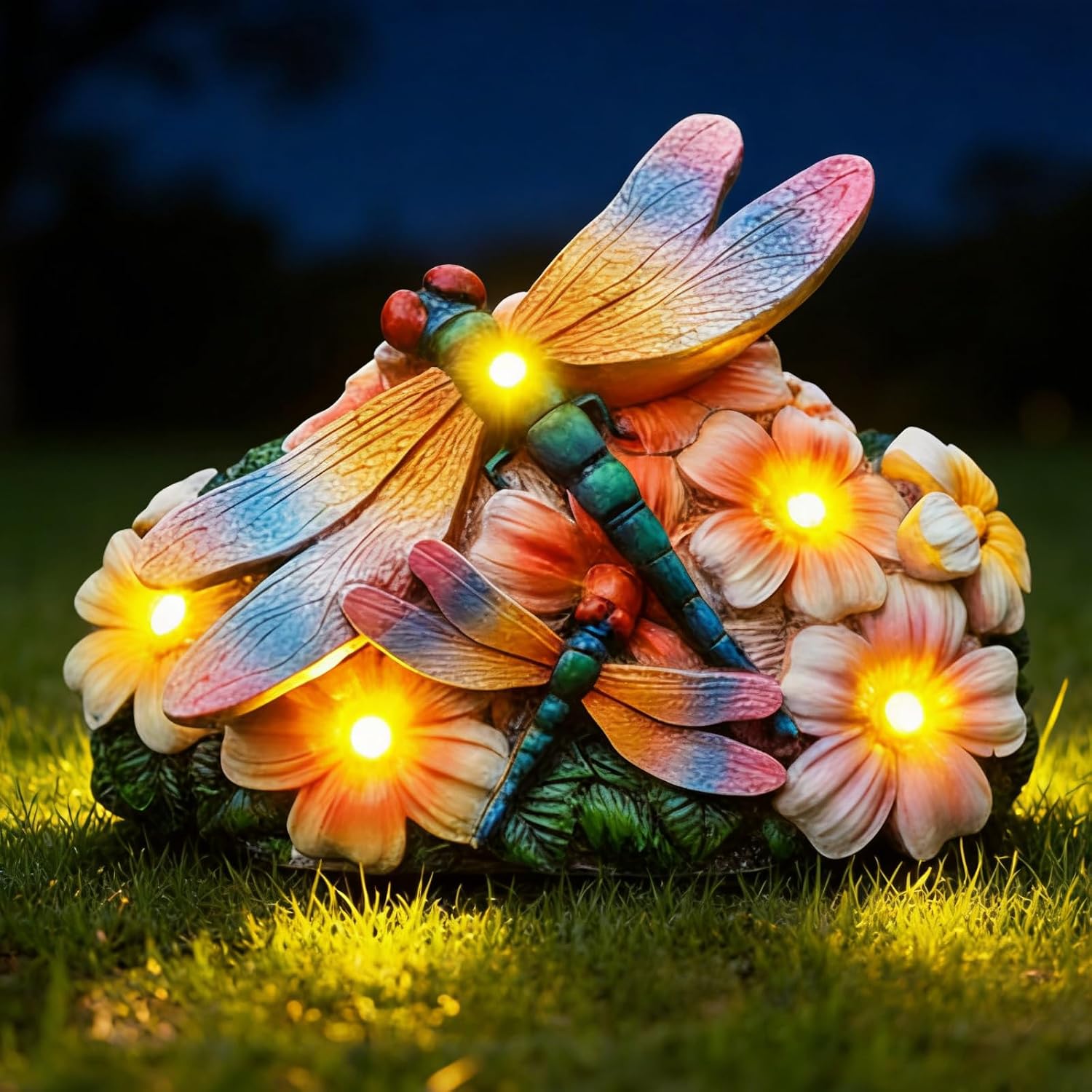 Legendary Yhsolar Dragonfly Solar Garden Statues — WeirdThingsToBuy weird find