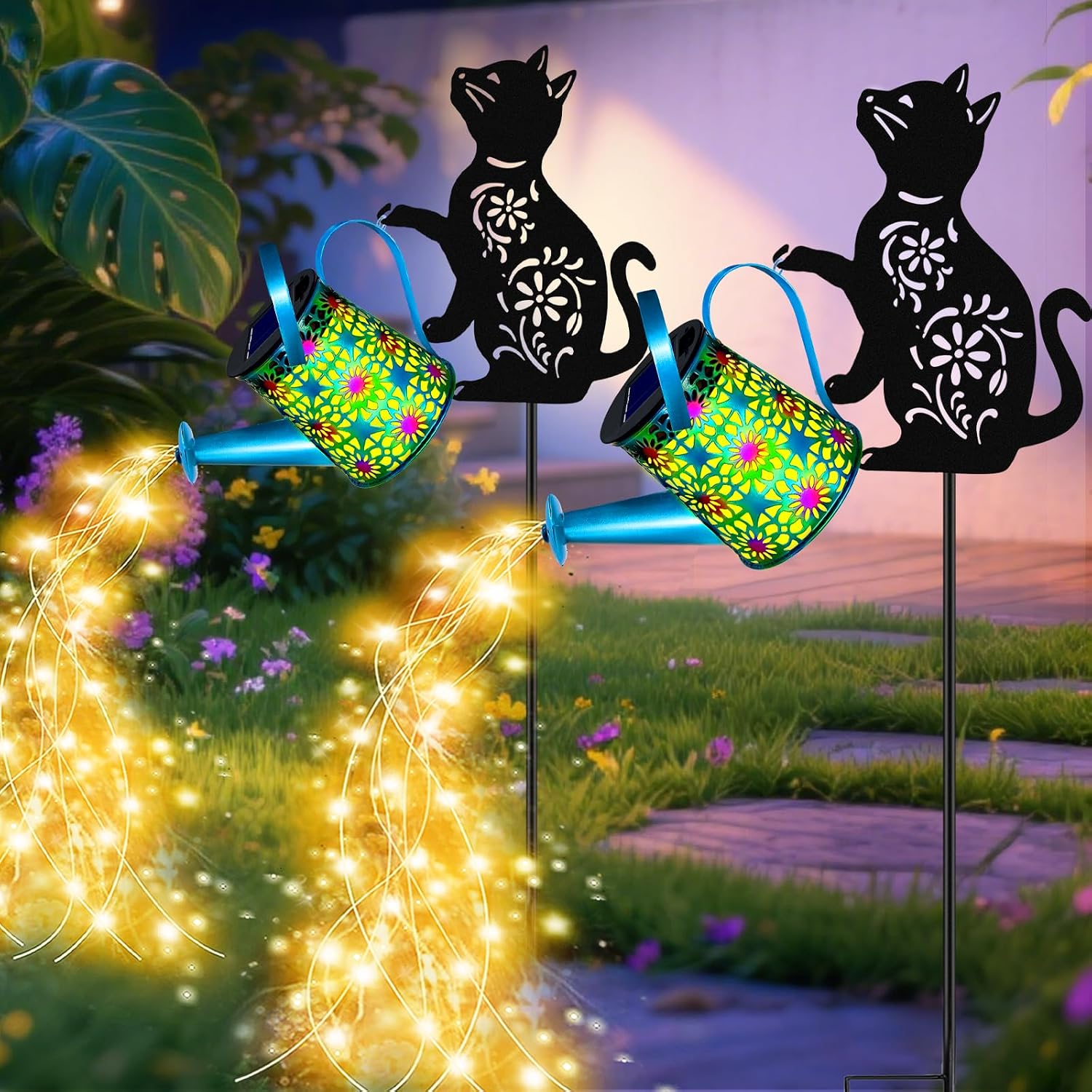 Legendary Yulloyello Black Cat Solar Watering — WeirdThingsToBuy weird find