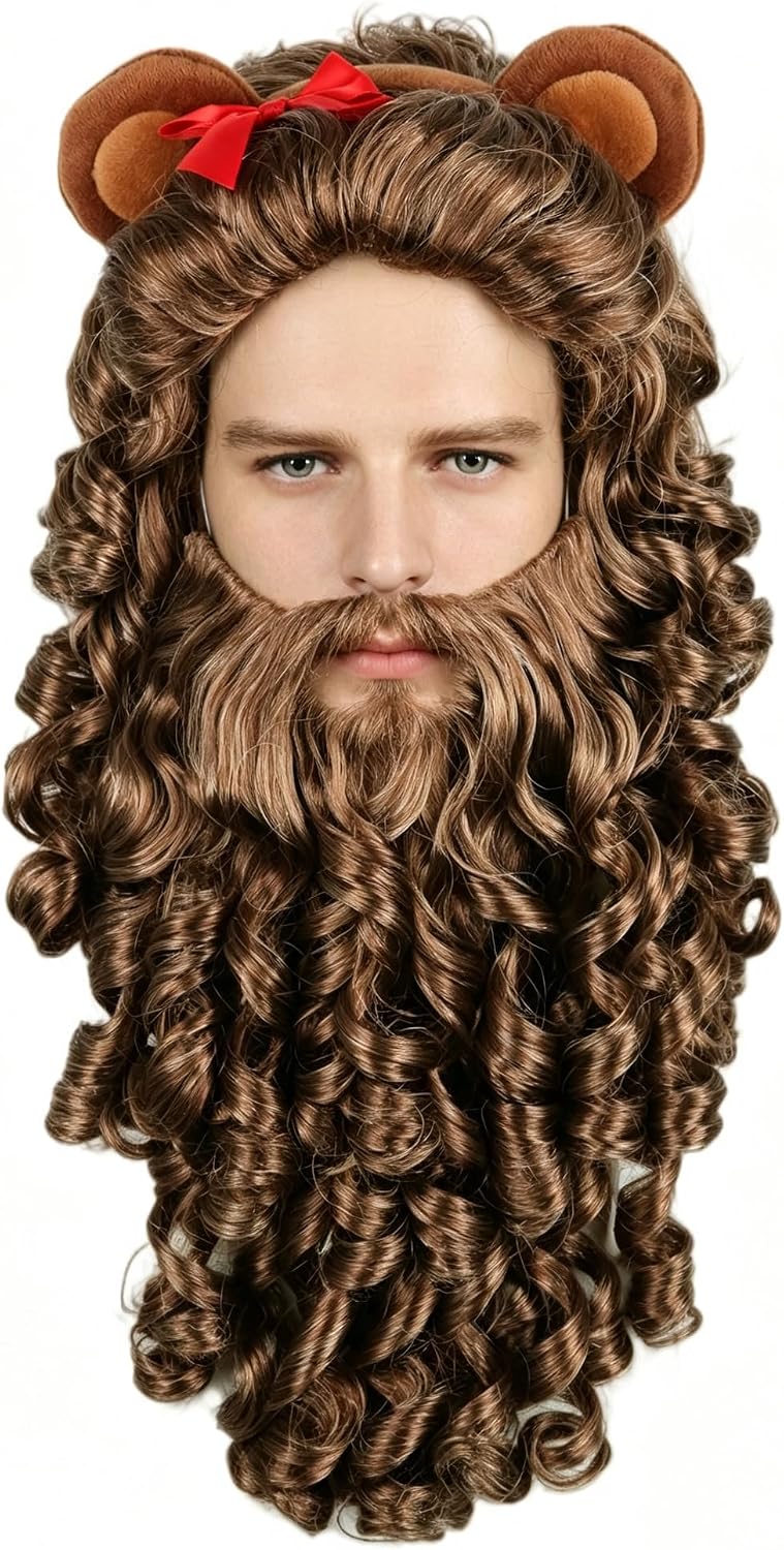 Lion Costume Wig & Beard Situation — WeirdThingsToBuy weird find