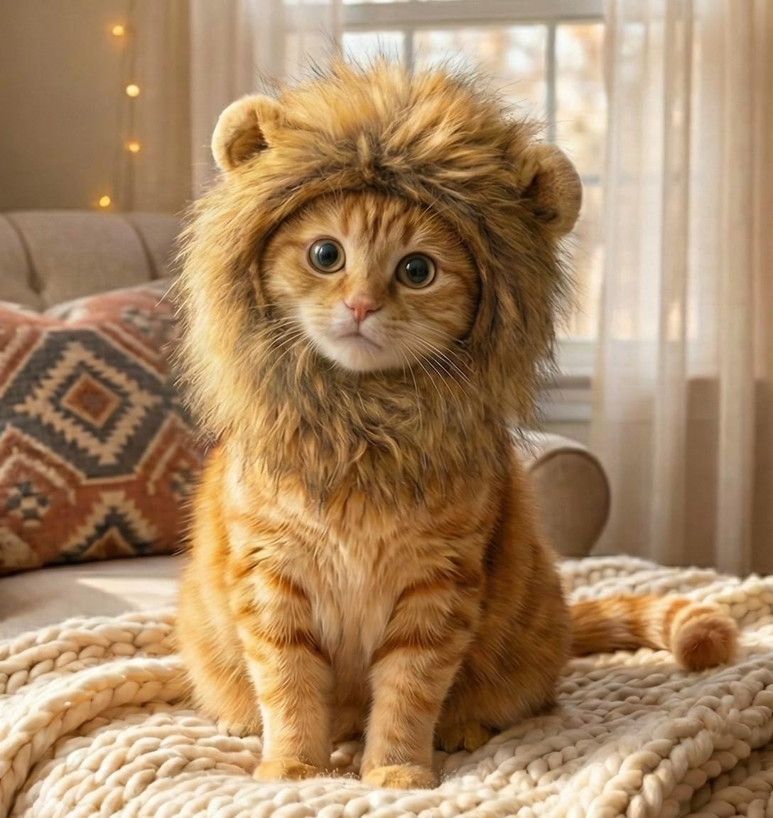 Lion Mane Costume Cats Energy — WeirdThingsToBuy weird find