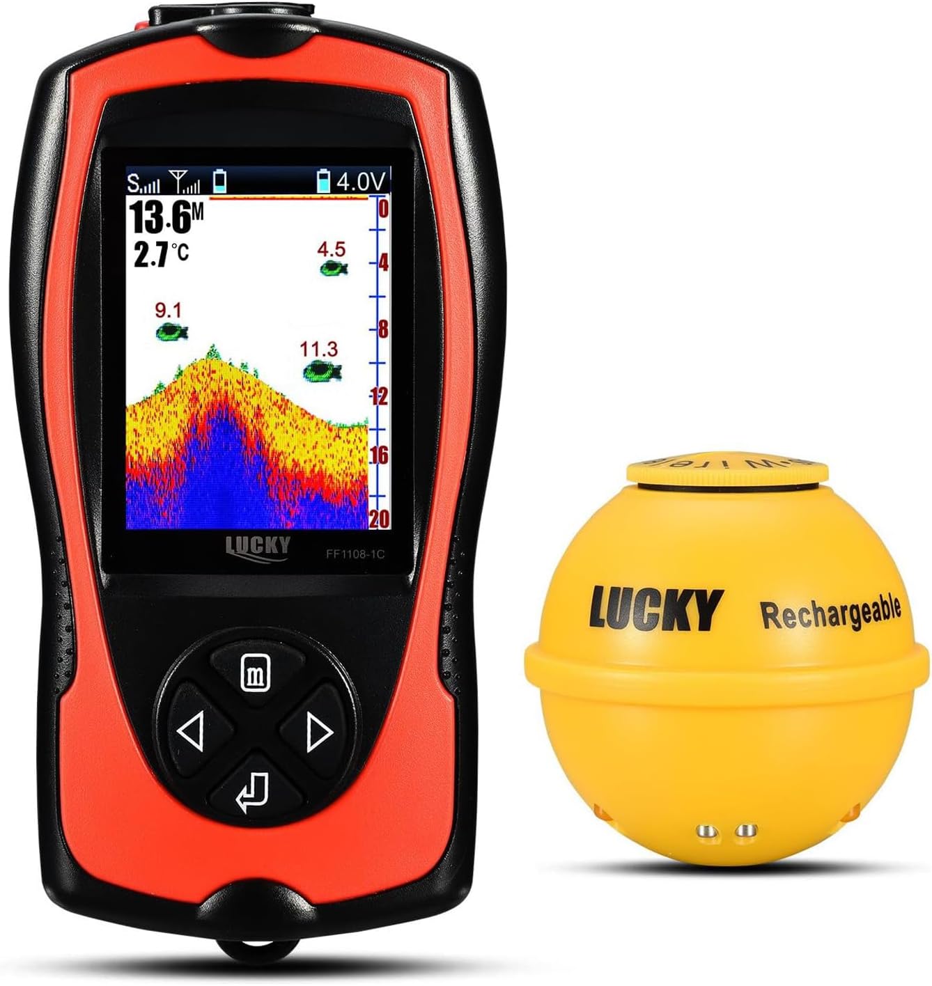 Lucky Portable Fish Finder Transducer Situation — WeirdThingsToBuy weird find