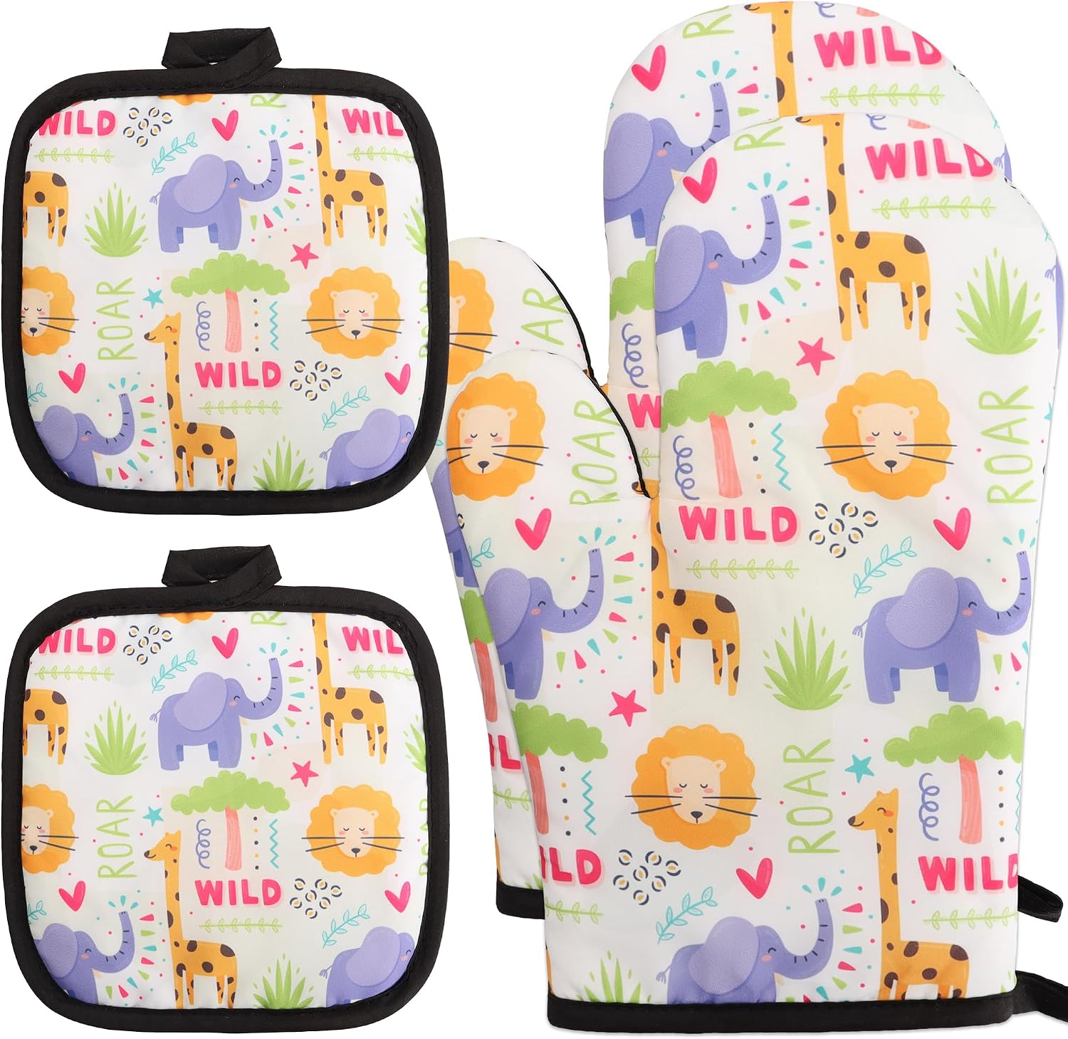 Lucleag 4pcs Animals Oven Mitts Situation — WeirdThingsToBuy weird find