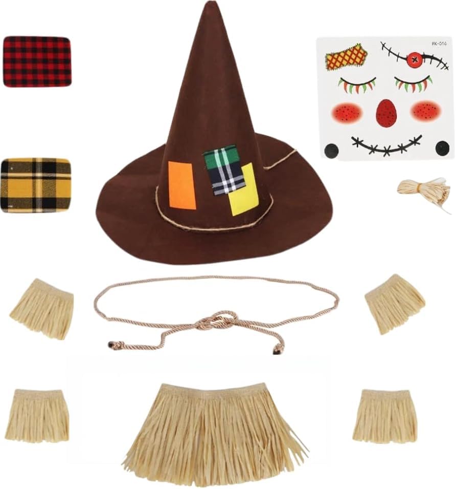 Lunaryvo Scarecrow Costume Scarecrow Hat Situation — WeirdThingsToBuy weird find