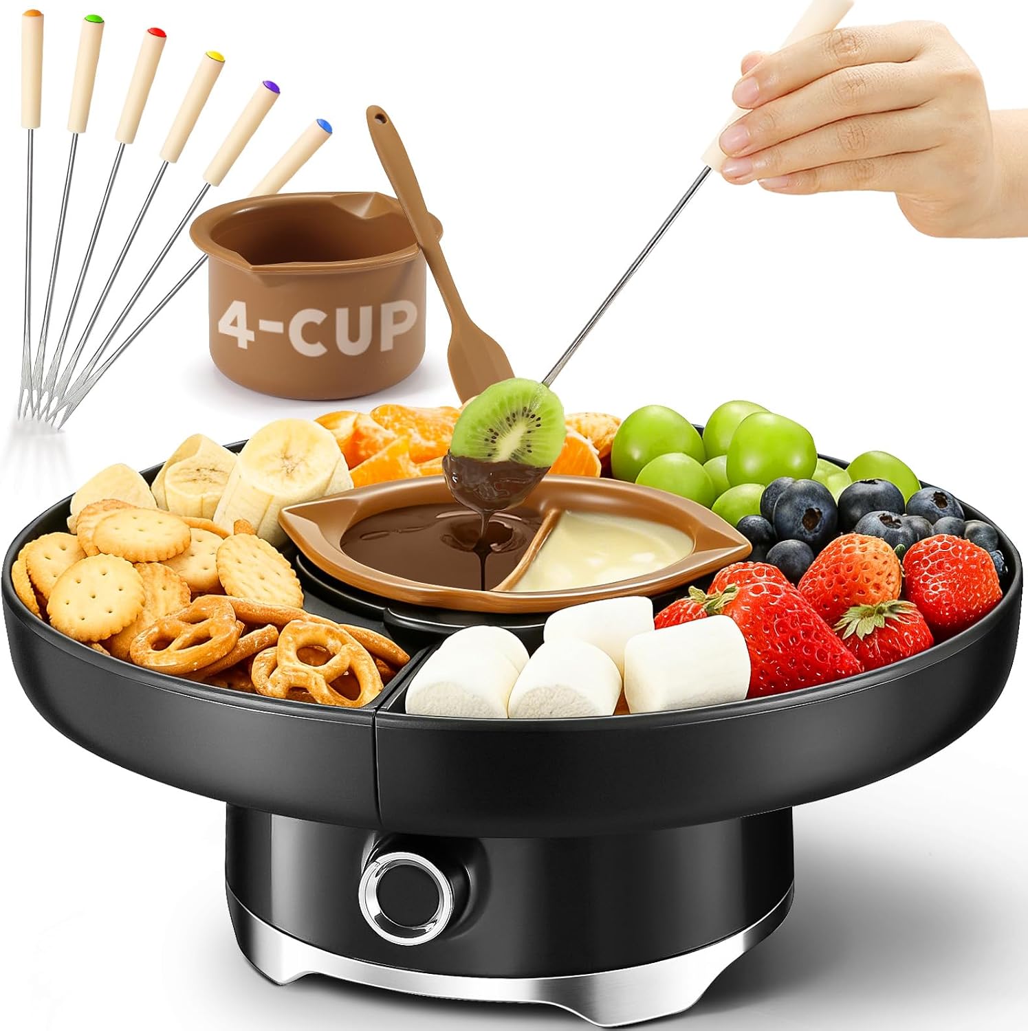 Lushyum Electric Chocolate Fondue Pot — WeirdThingsToBuy weird find