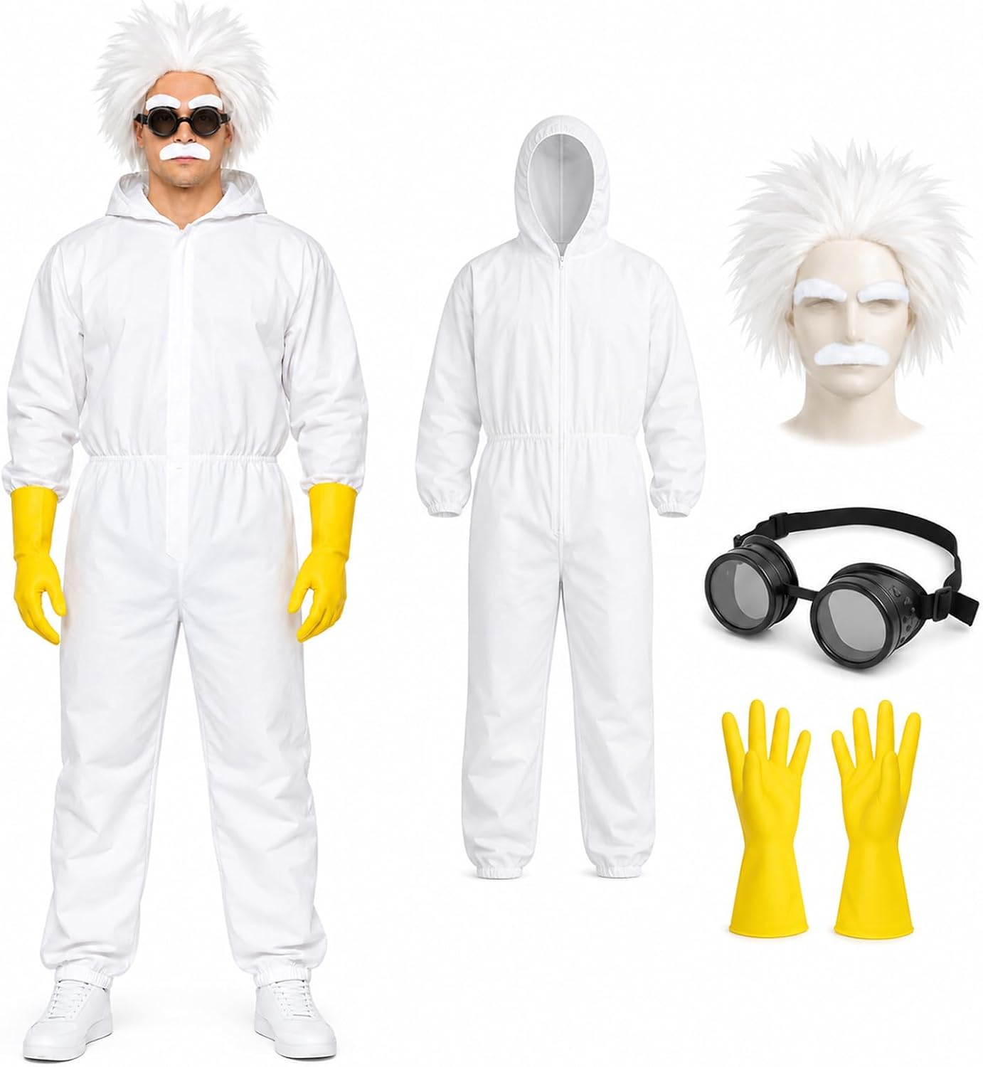 Mad Scientist Costume Adult White Situation — WeirdThingsToBuy weird find