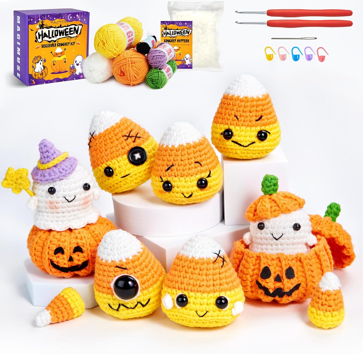 Magimuse Halloween Crochet Kit Beginners Energy — WeirdThingsToBuy weird find