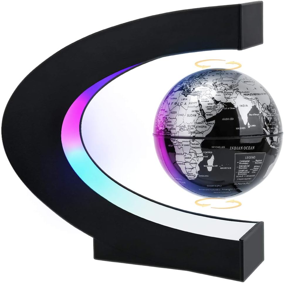 Magnetic Levitating Globe Led Light Energy — WeirdThingsToBuy weird find