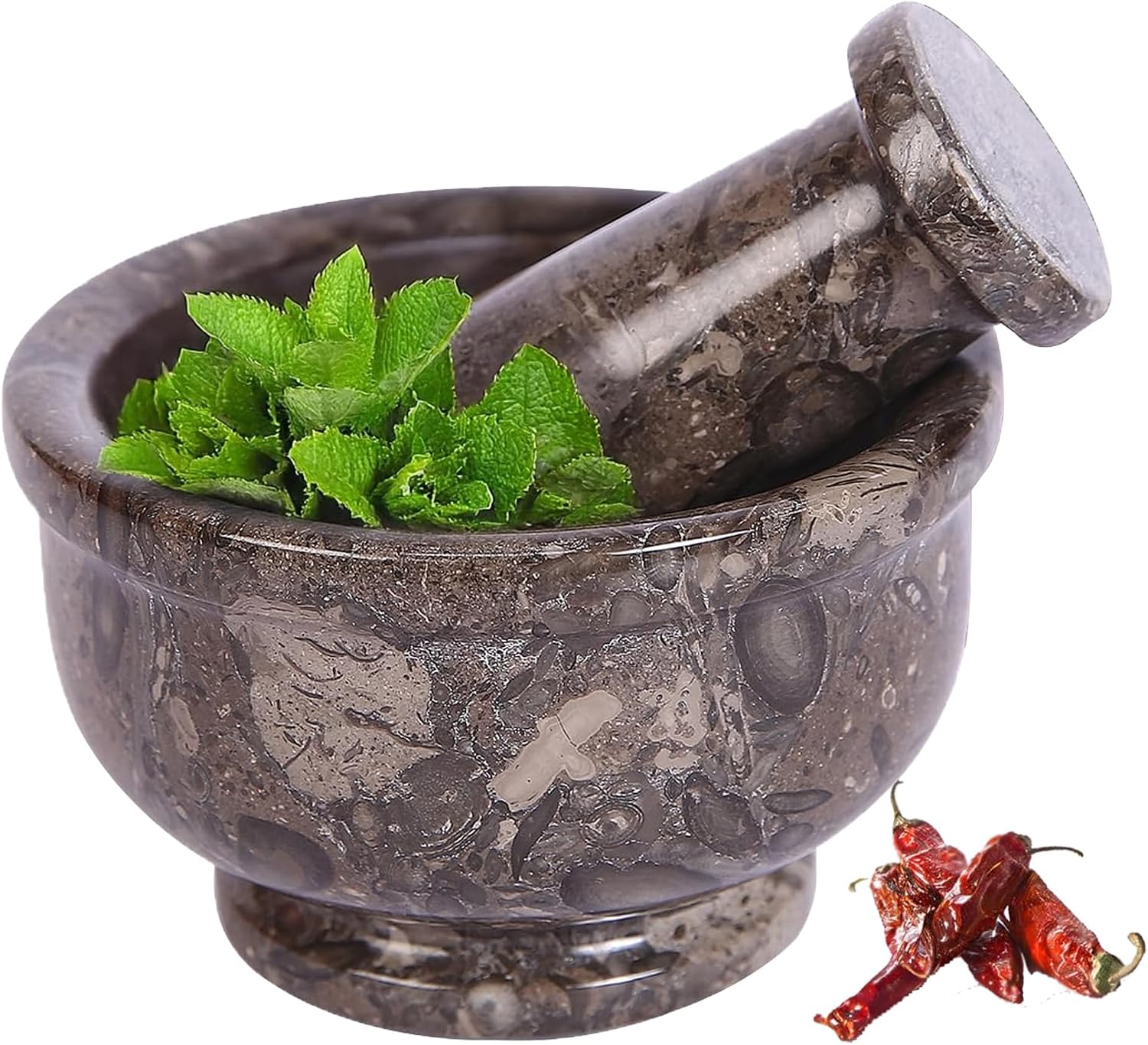 Marble Hives Marble Mortar Pestle — WeirdThingsToBuy weird find