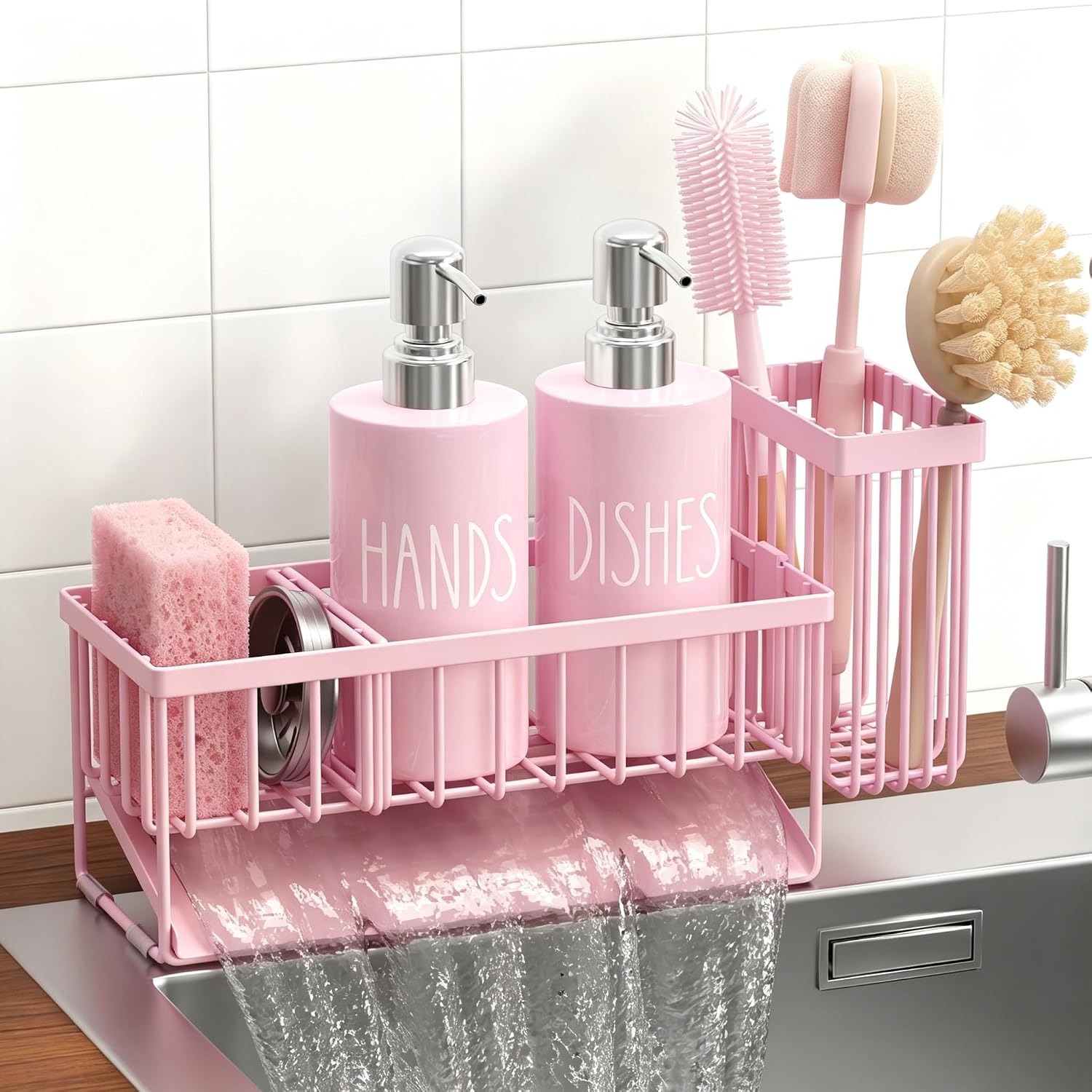 Masadi Pink Silver Kitchen Dish — WeirdThingsToBuy weird find