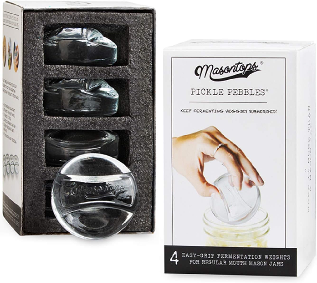 Masontops Pickle Pebble Glass Fermenting — WeirdThingsToBuy weird find
