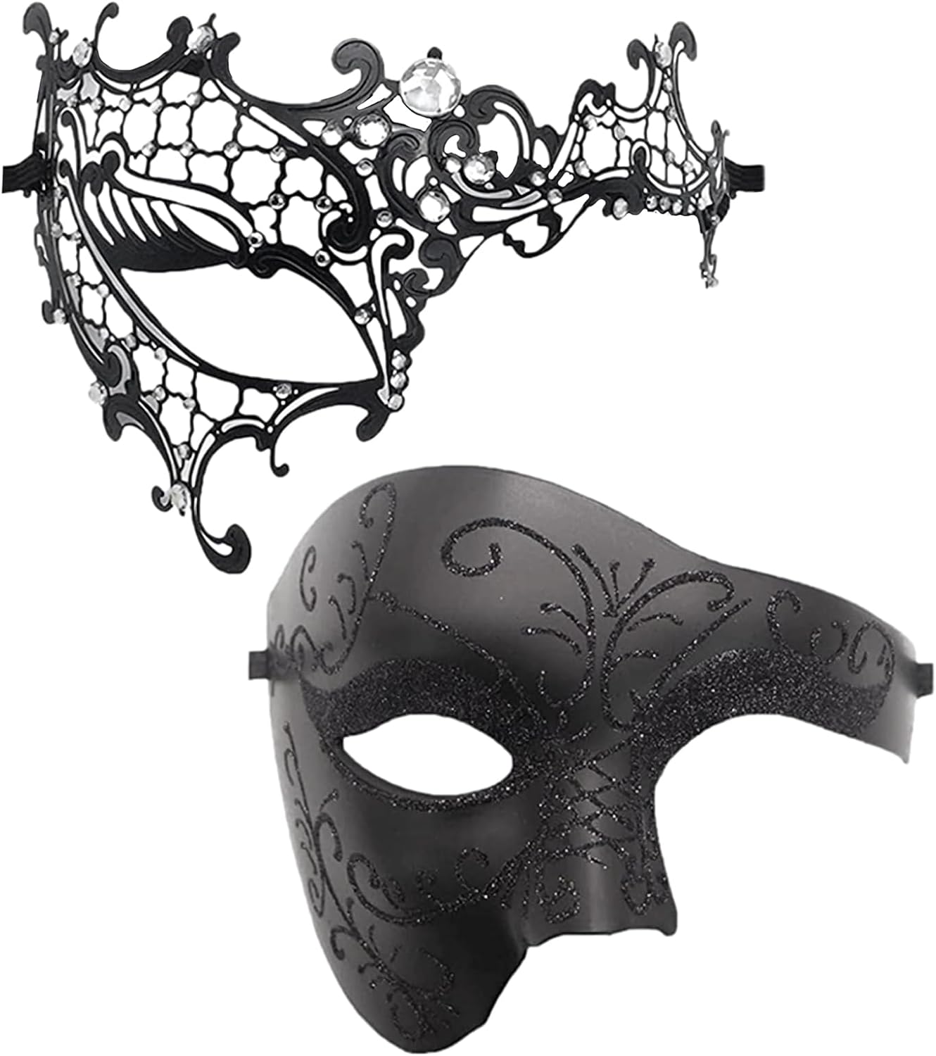 Masquerade Mask Couples One Eyed Energy — WeirdThingsToBuy weird find