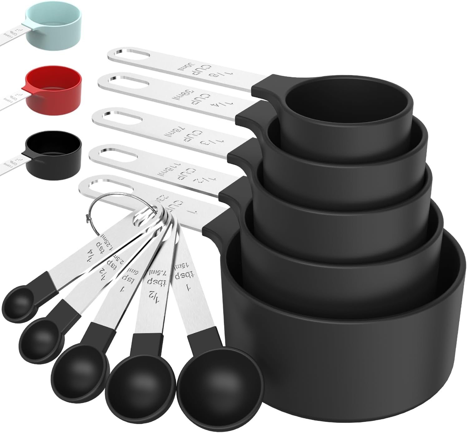 Measuring Cups Spoons Set Stackable Situation — WeirdThingsToBuy weird find