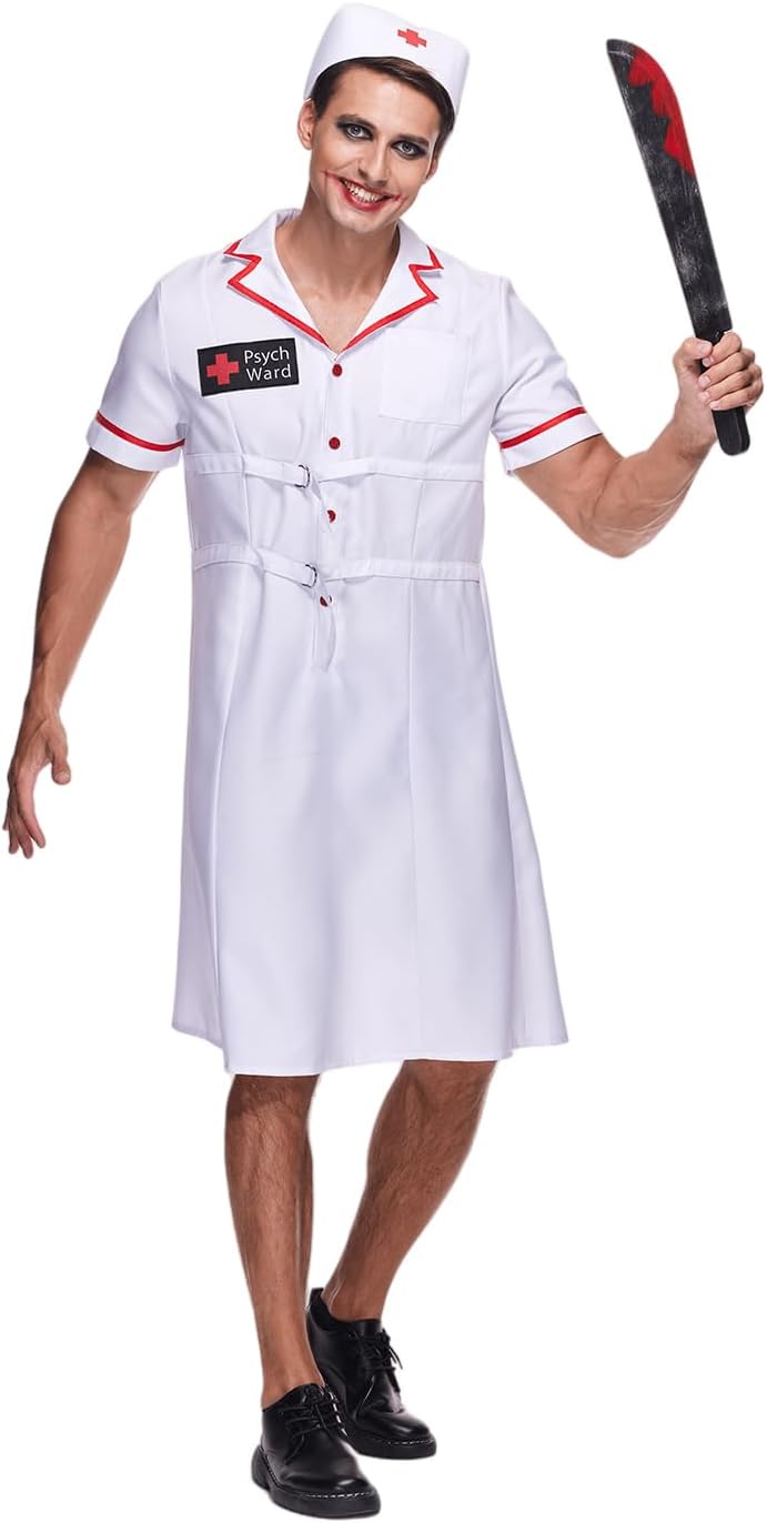 Men's Twisted Nurse Costume Adult Situation — WeirdThingsToBuy weird find