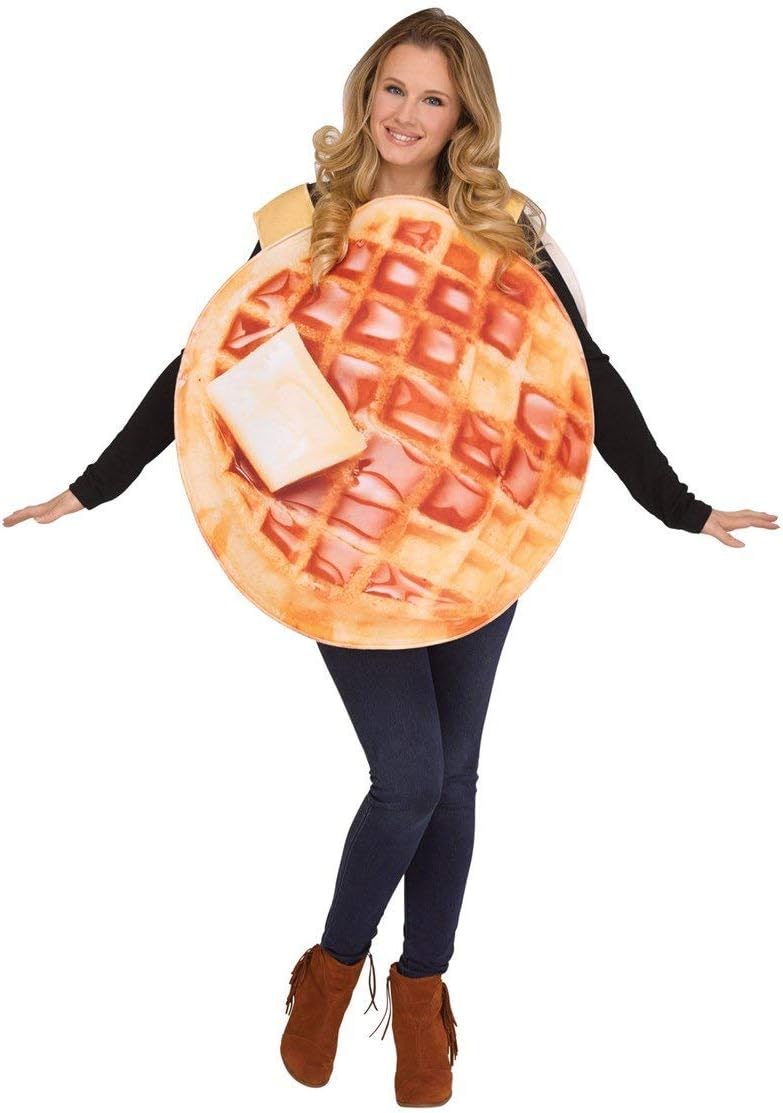 Men's Waffle Adult Costume Brown — WeirdThingsToBuy weird find