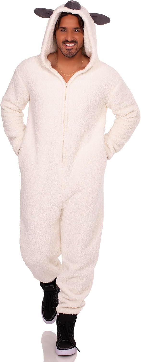 Mens Halloween Costumes Lamb Onesie — WeirdThingsToBuy weird find
