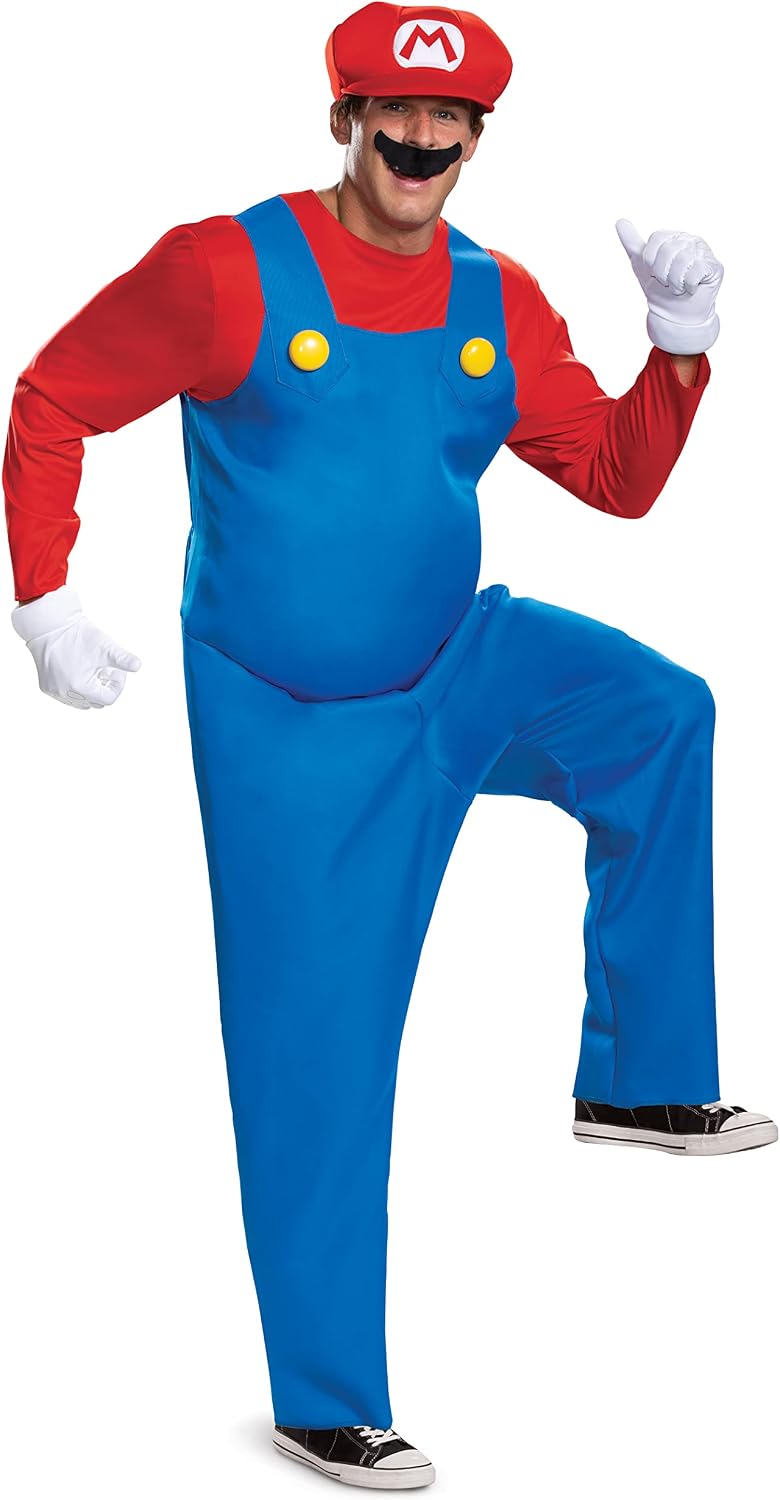 Mens Mario Costume Official Super Energy — WeirdThingsToBuy weird find