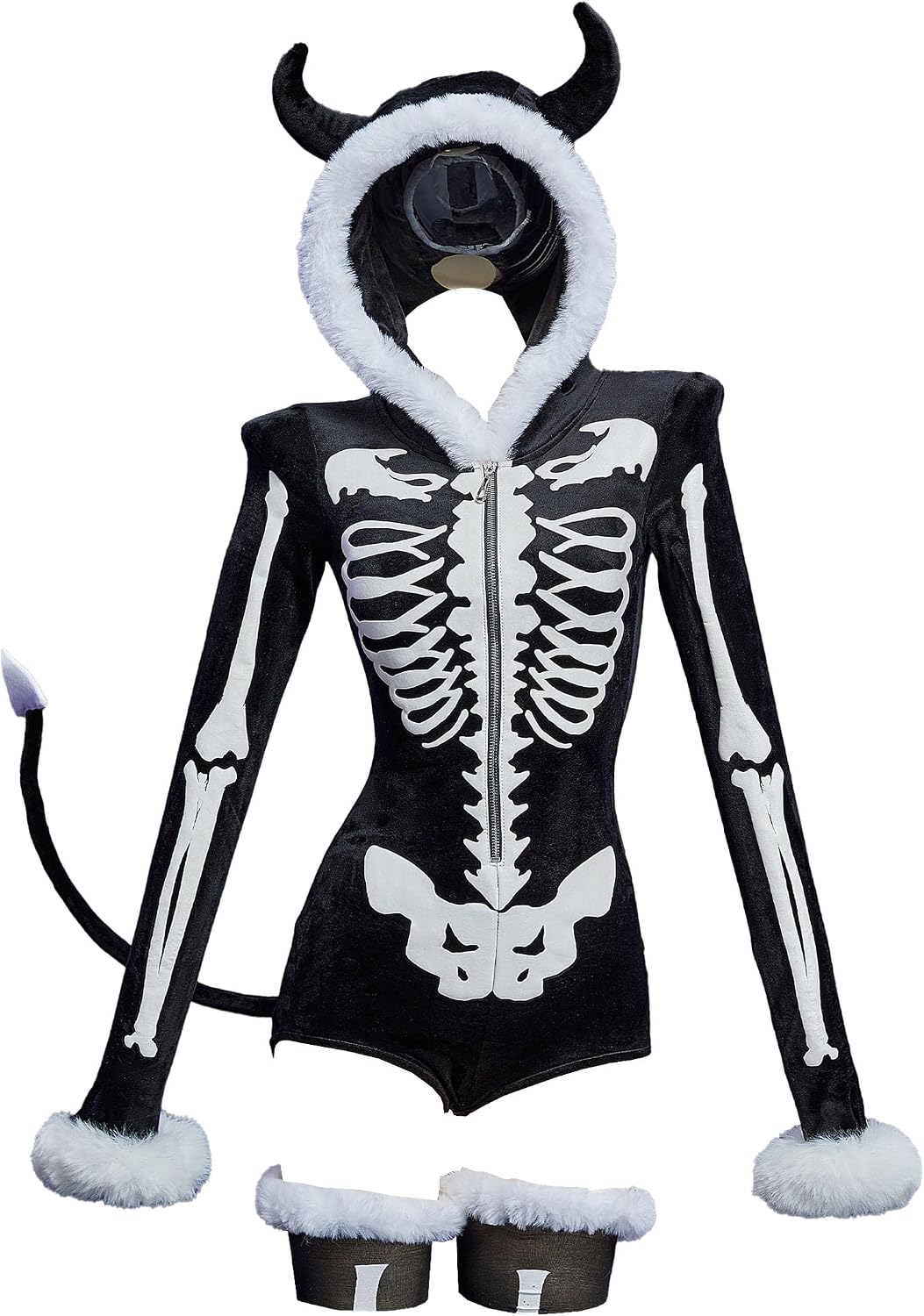 Meowcos Gothic Bodysuit Furry Hooded — WeirdThingsToBuy weird find