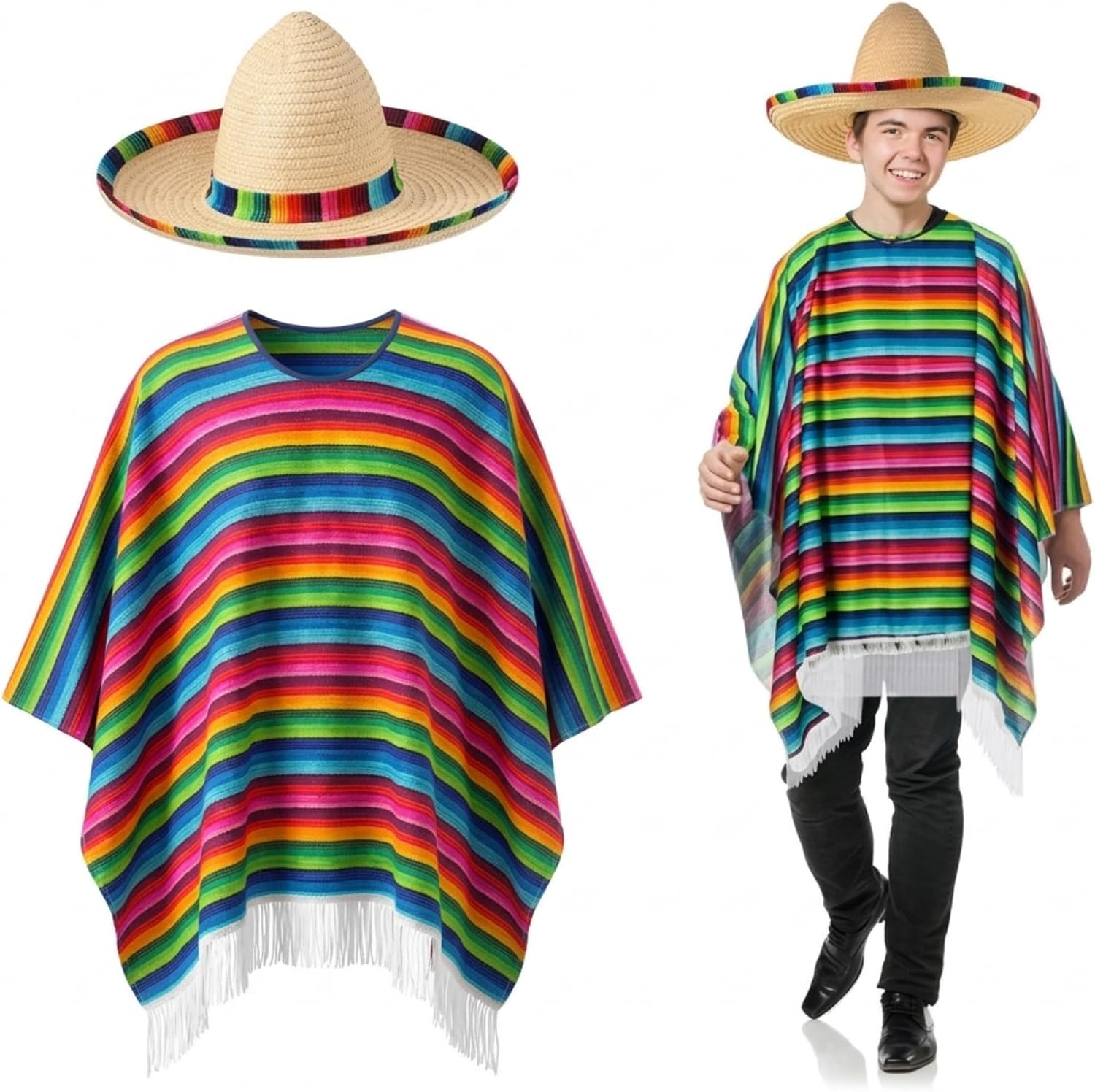 Mexican Costume Sombrero Set Mexican Situation — WeirdThingsToBuy weird find