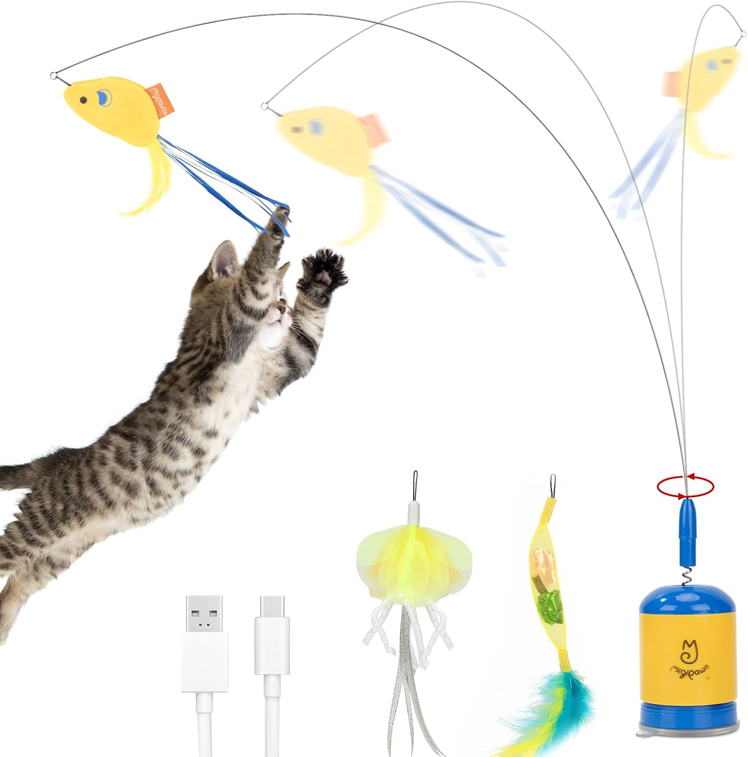 Migipaws Interactive Automatic Cat Teaser Situation — WeirdThingsToBuy weird find