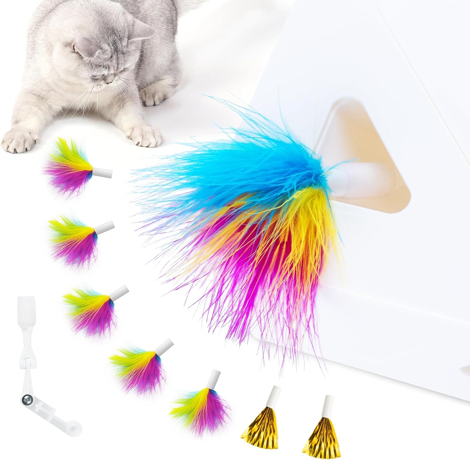 Migipaws Upgrade Rainbow Feather — WeirdThingsToBuy weird find