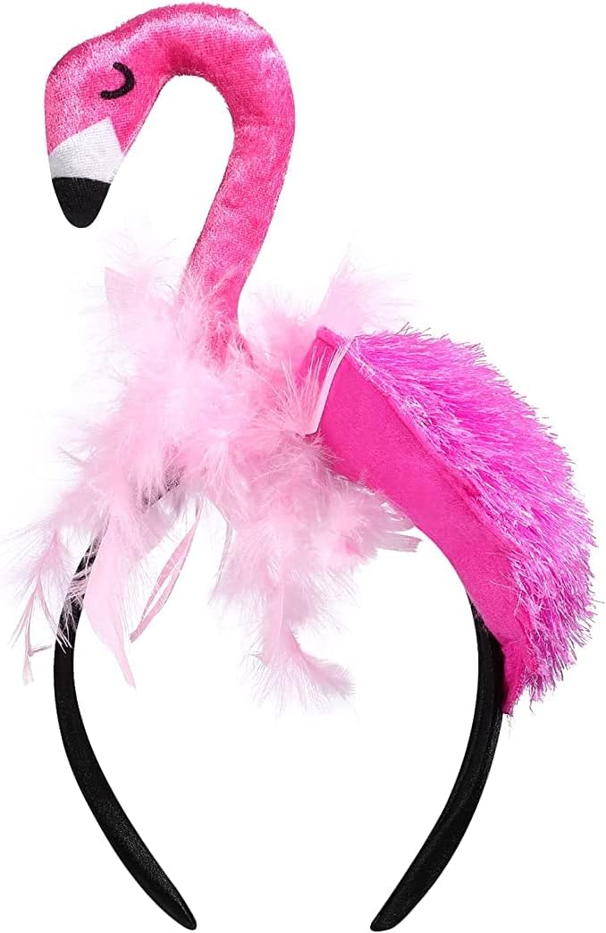 Mikily's Flamingo Headband Women Pink Energy — WeirdThingsToBuy weird find