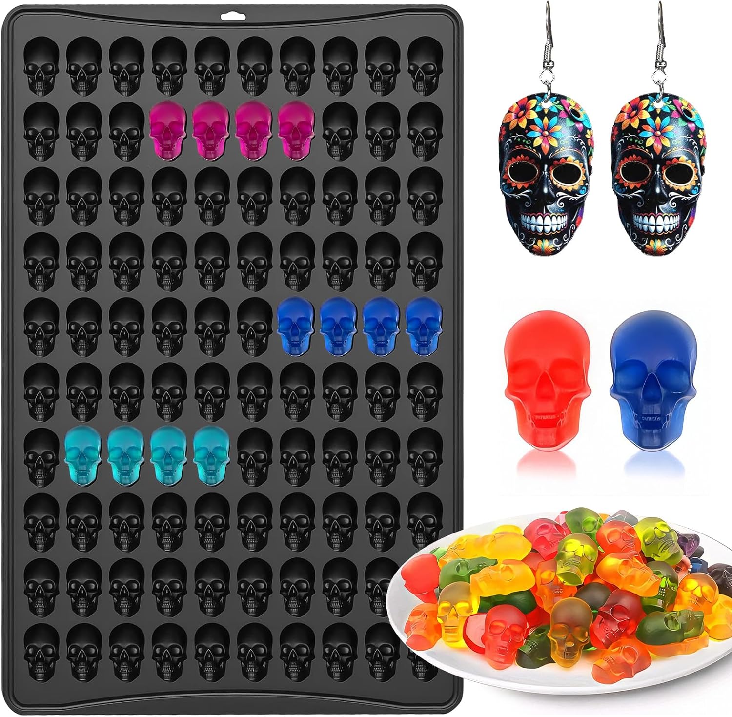 Mini Skull Molds Silicone 100 Energy — WeirdThingsToBuy weird find