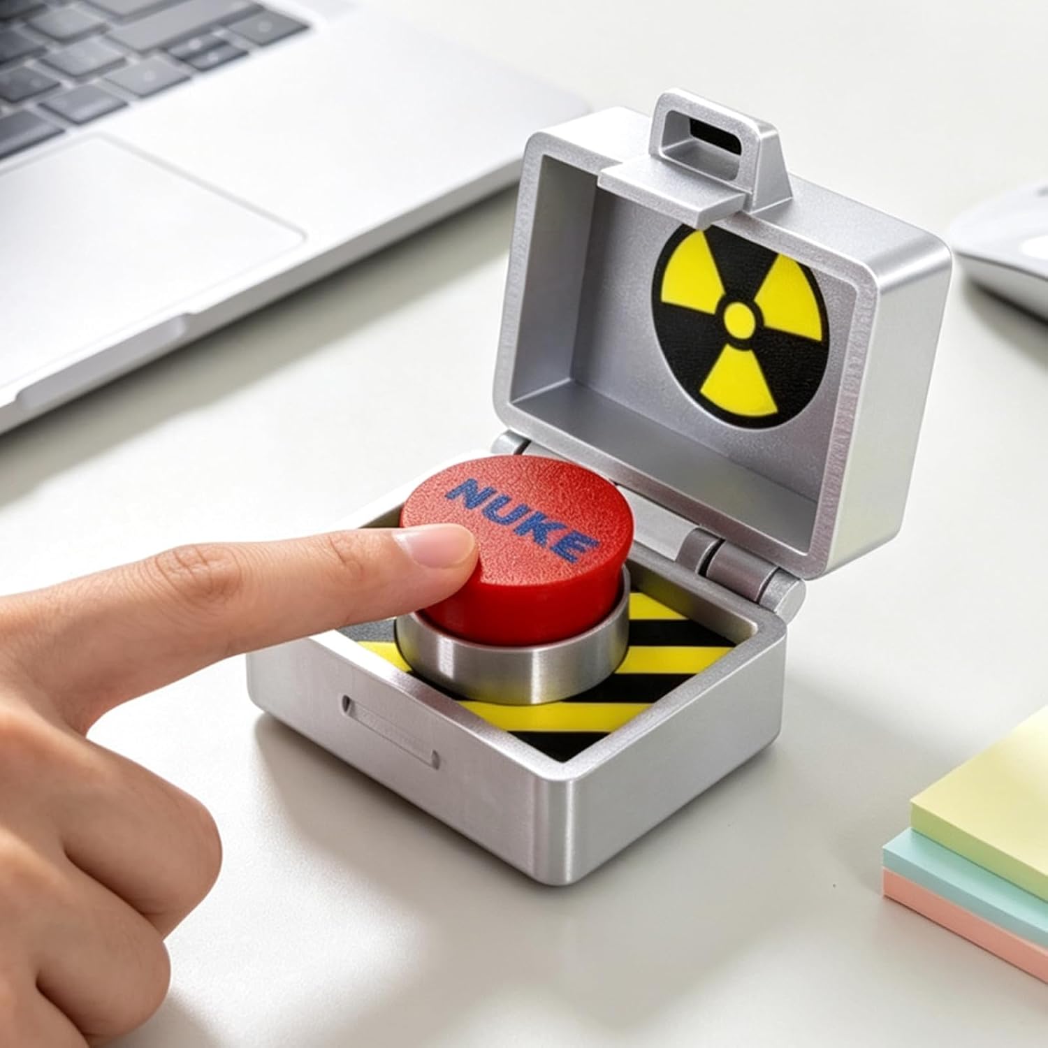 Missile Button Switch Figurine Funny Energy — WeirdThingsToBuy weird find