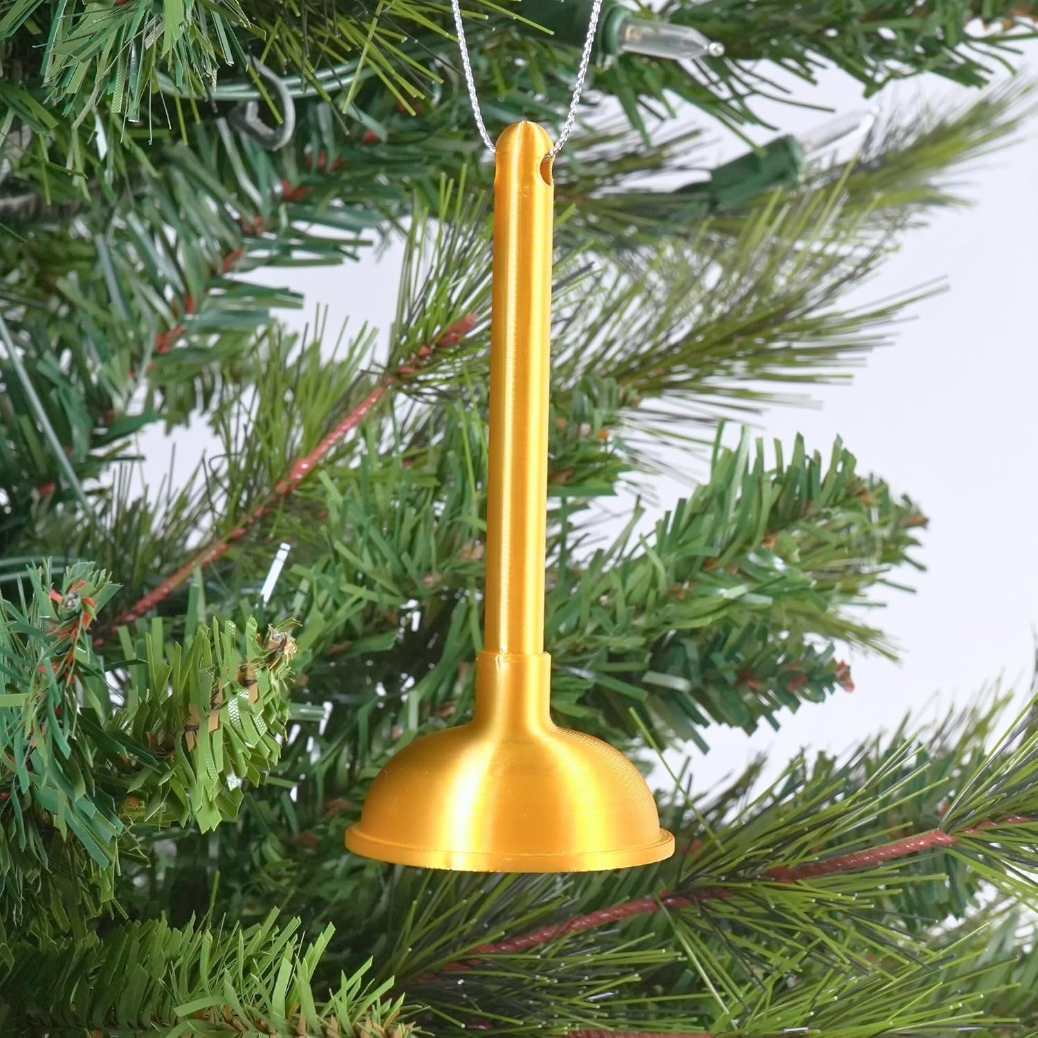 Mo'fun Golden Toilet Plunger Ornament Situation — WeirdThingsToBuy weird find