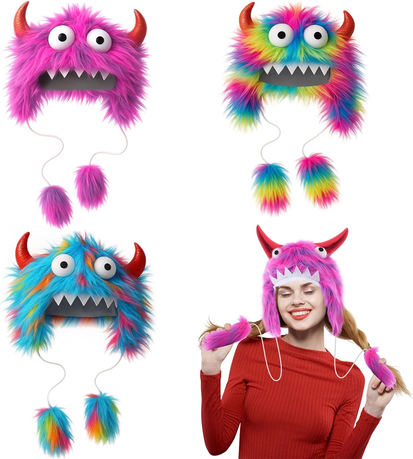 Monster Furry Hats Halloween Costume — WeirdThingsToBuy weird find