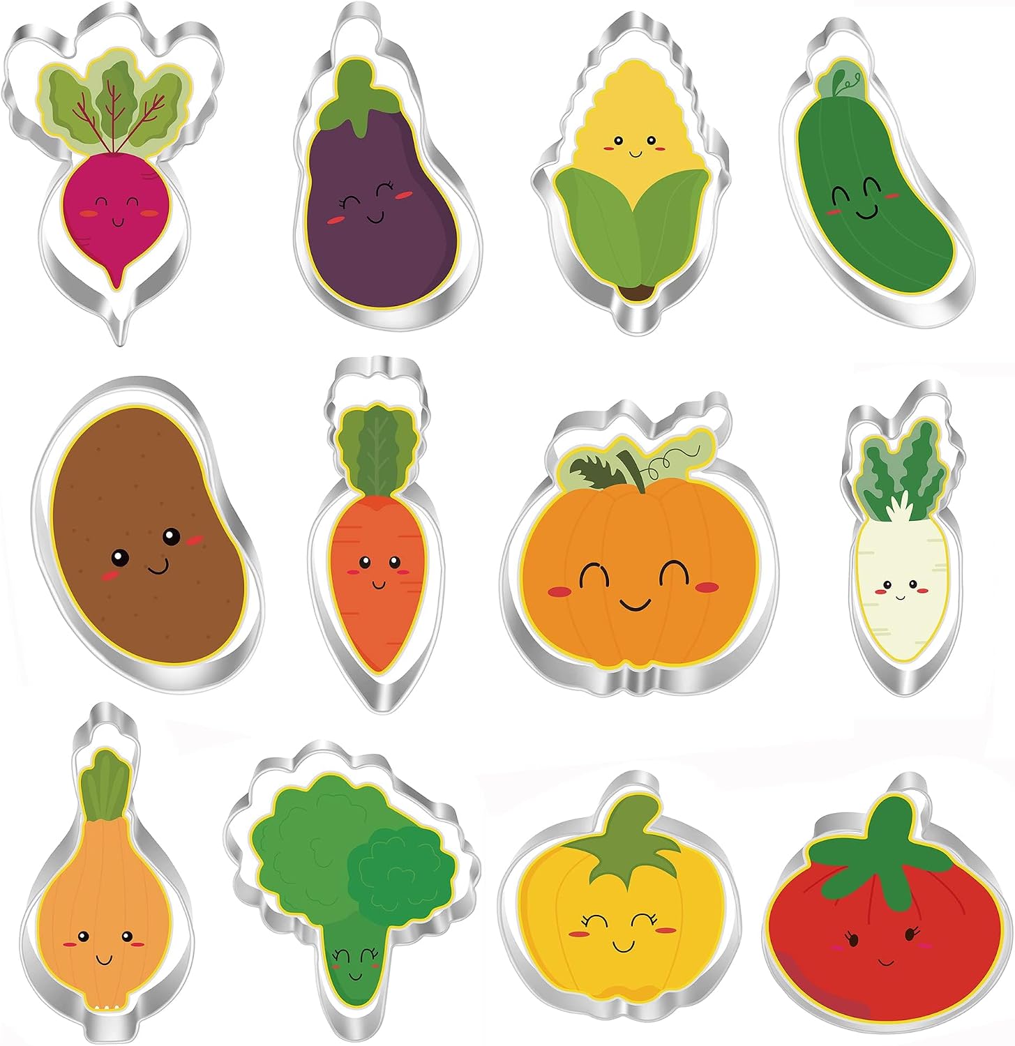 Mrcookie Vegetable Shaped Cookie Cutters Energy — WeirdThingsToBuy weird find