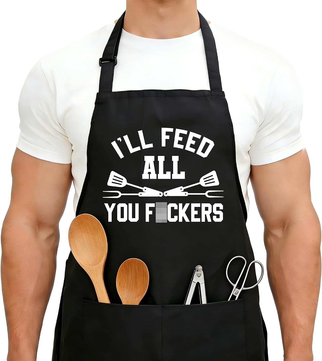 Mueddur Aprons Men Funny Grilling — WeirdThingsToBuy weird find