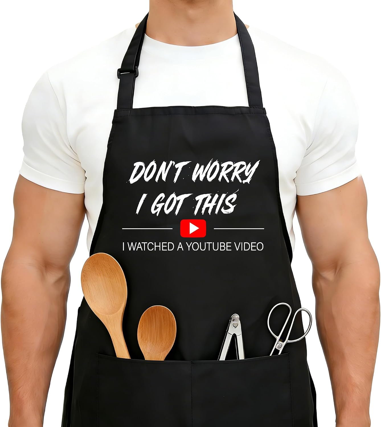 Mueddur Aprons Men Funny Grilling Energy — WeirdThingsToBuy weird find