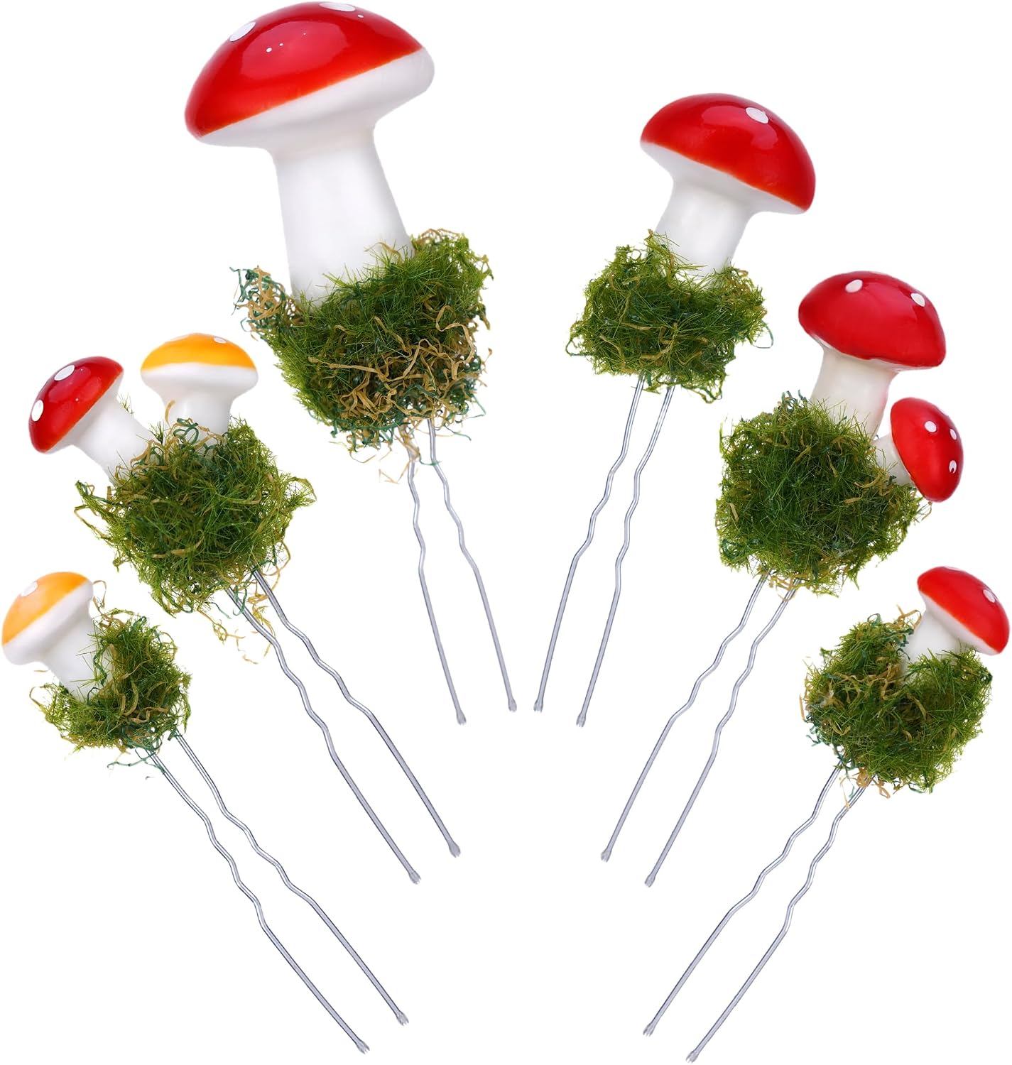 Mushroom Hair Pins Women — WeirdThingsToBuy weird find
