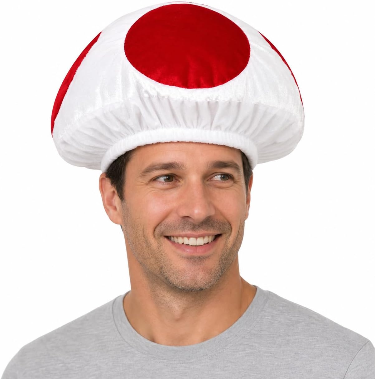 Mushroom Hat Costume Adults Red Energy — WeirdThingsToBuy weird find