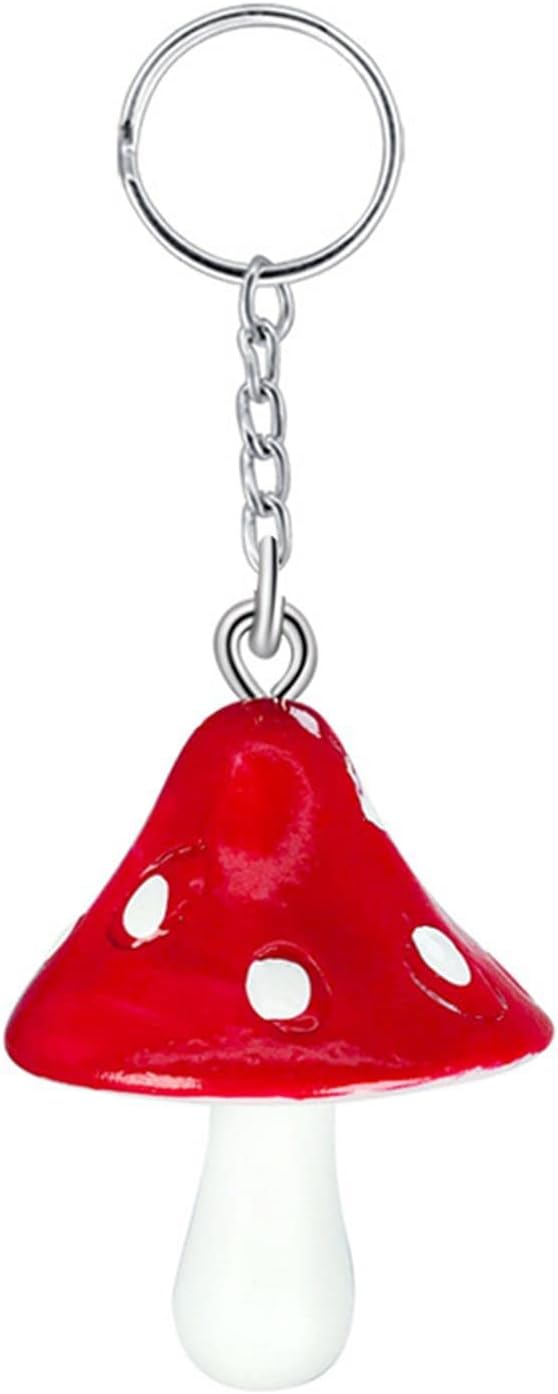 Mushroom Keychain Handmade Colorful — WeirdThingsToBuy weird find