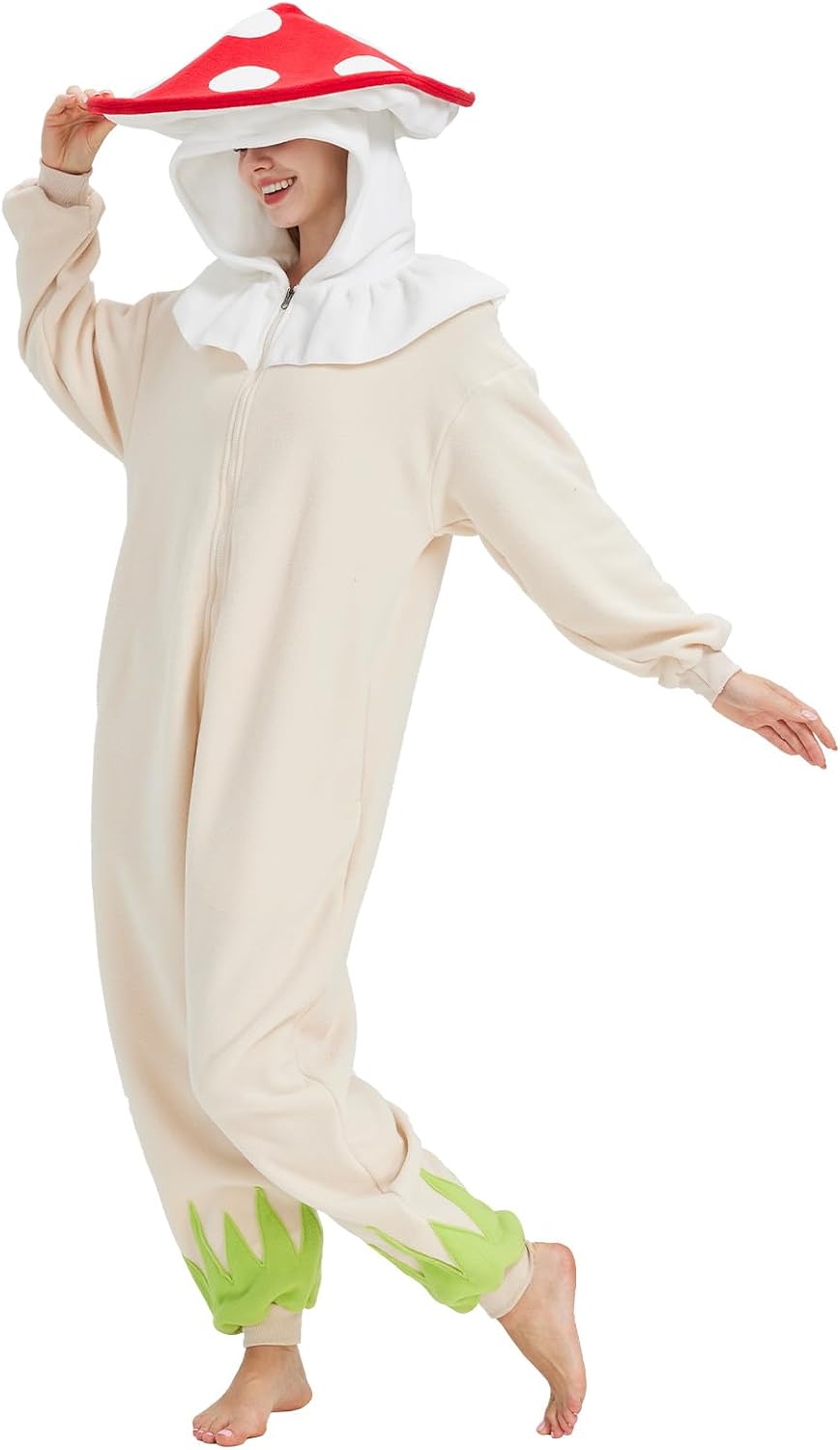 Mushroom Onesie Adult Halloween Mushroom Energy — WeirdThingsToBuy weird find