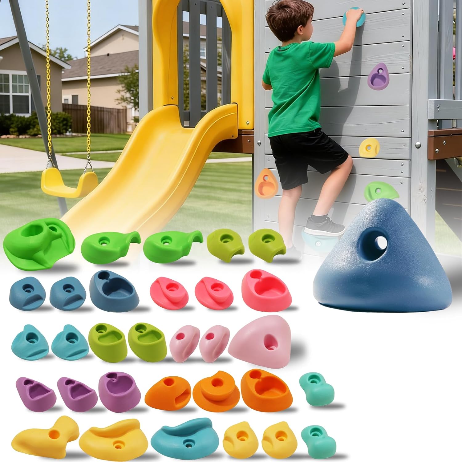 Neatatou 32 Rock Climbing Holds Energy — WeirdThingsToBuy weird find